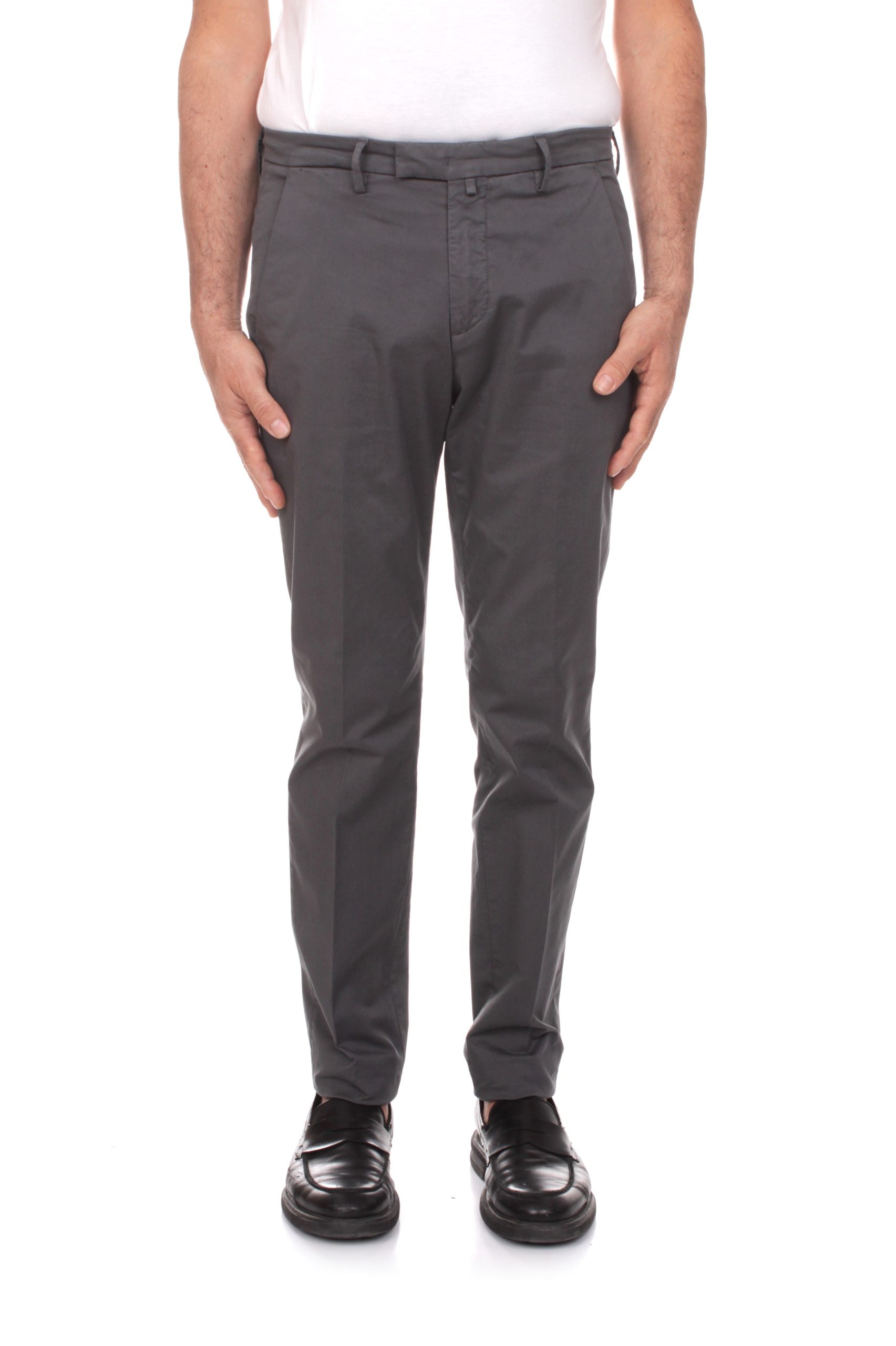 PANTALONI CHINO SLIM BRIGLIA 1949 BG03 - GRIGIO MEDIO 70