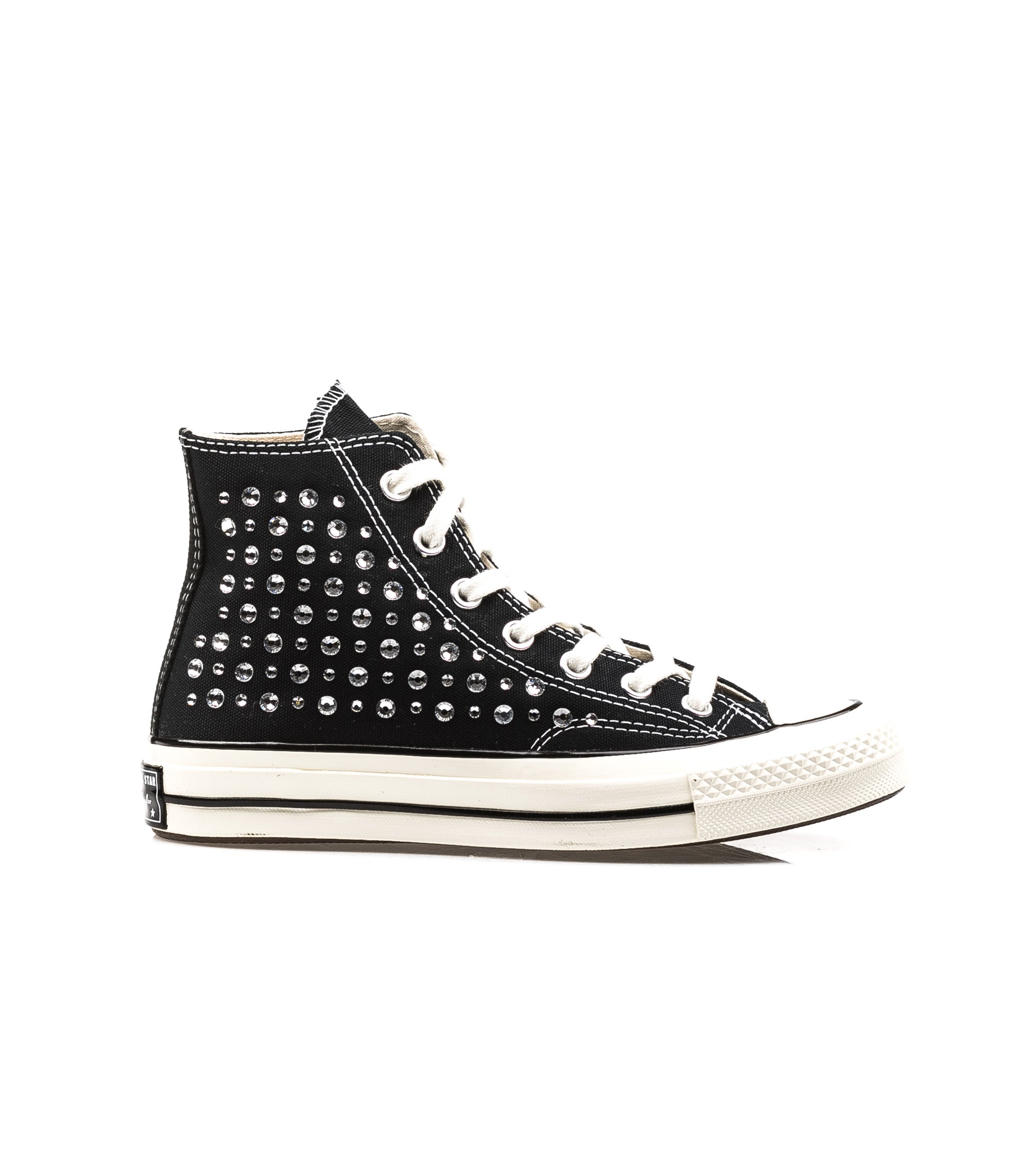 Converse Chuck 70 Canvas Ltd Crystal Swarosky Hi Black Full Crystals Nero Donna.