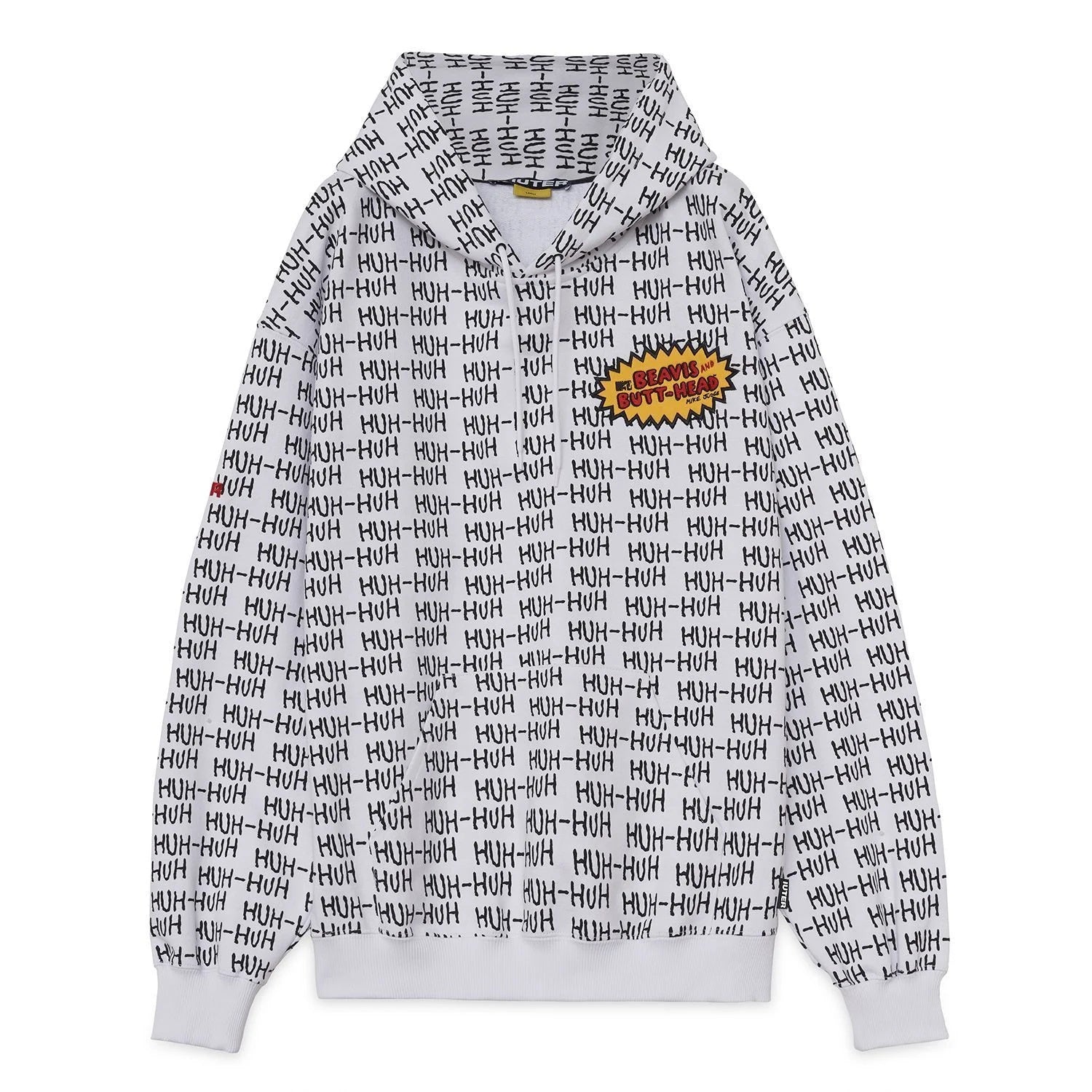 Felpa Cappuccio Iuter B&B Ignorant Hoodie Bianco Uomo