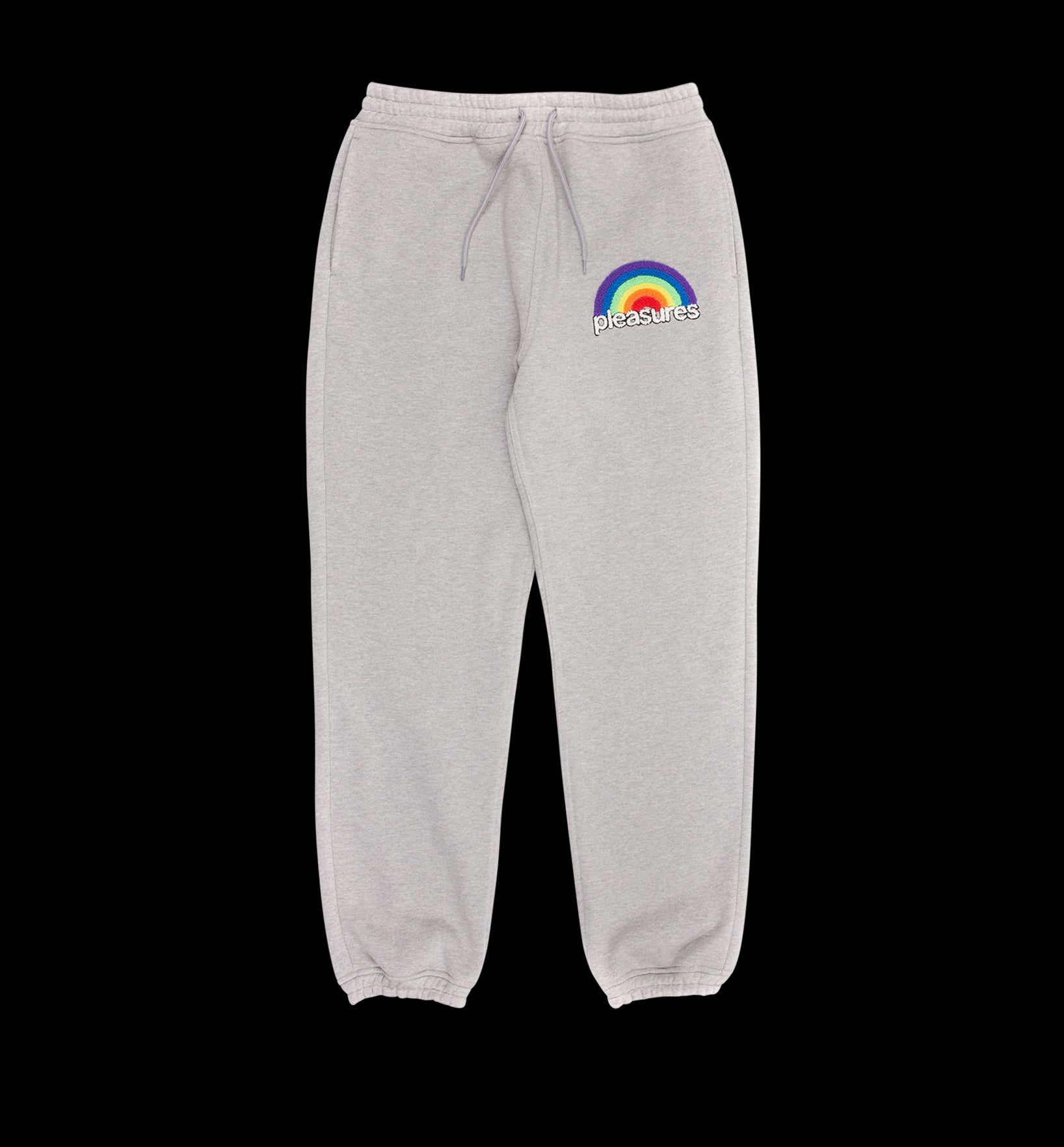 Pantaloni Tuta Pleasures Grey Good Time Sweatpants Heather Grey Uomo