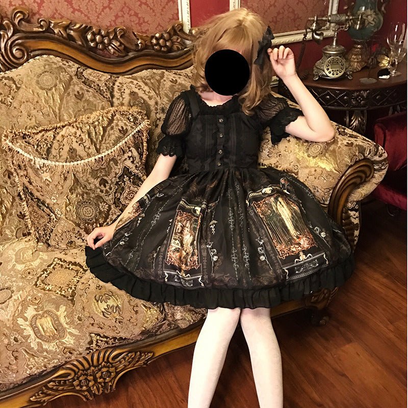 Abito cosplay costume gothic Lolita gotico vintage kawaii