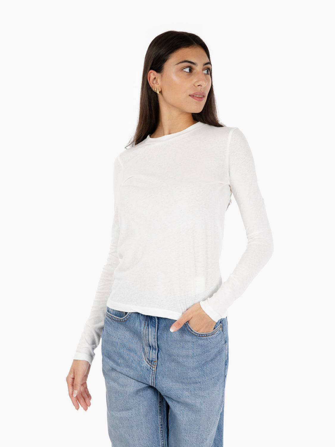 T-Shirt Gamipy a maniche lunghe bianca