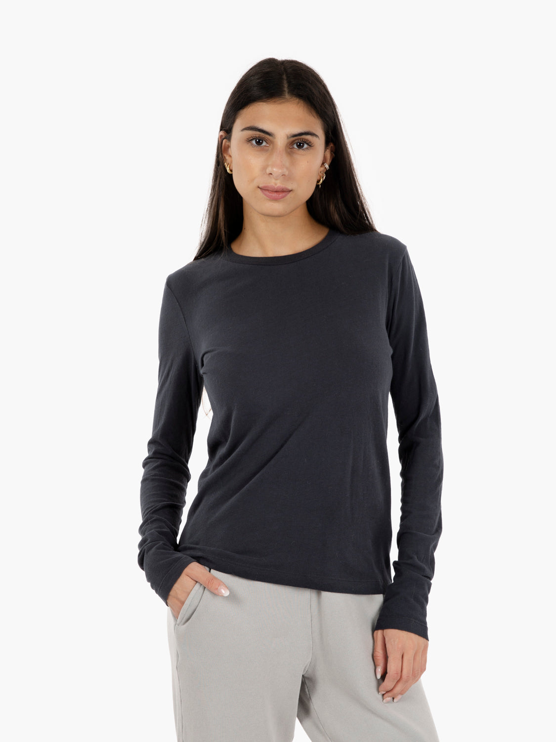 T-Shirt Gamipy a maniche lunghe nera