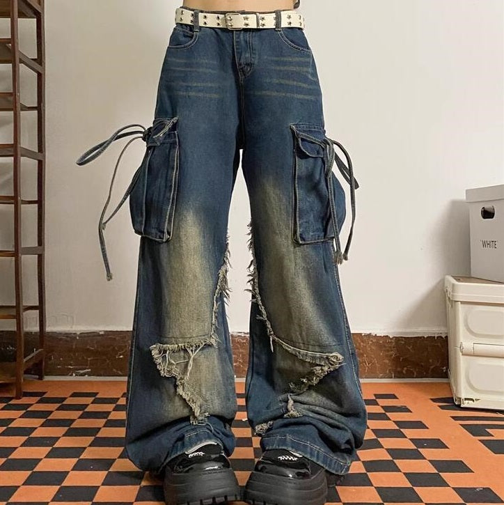 Jeans stella in stile american high street per ragazze