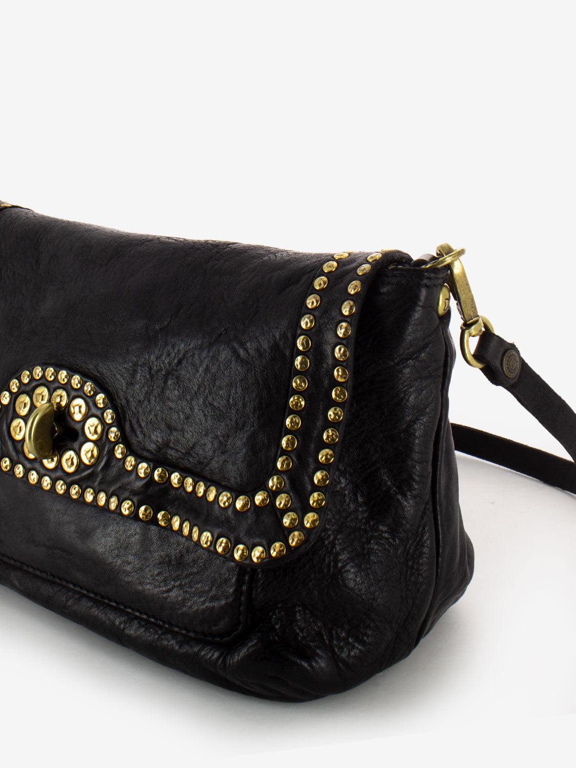 Borsa Erica con borchie nera