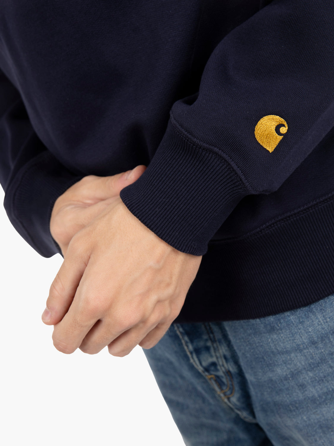 Chase sweat dark navy / gold