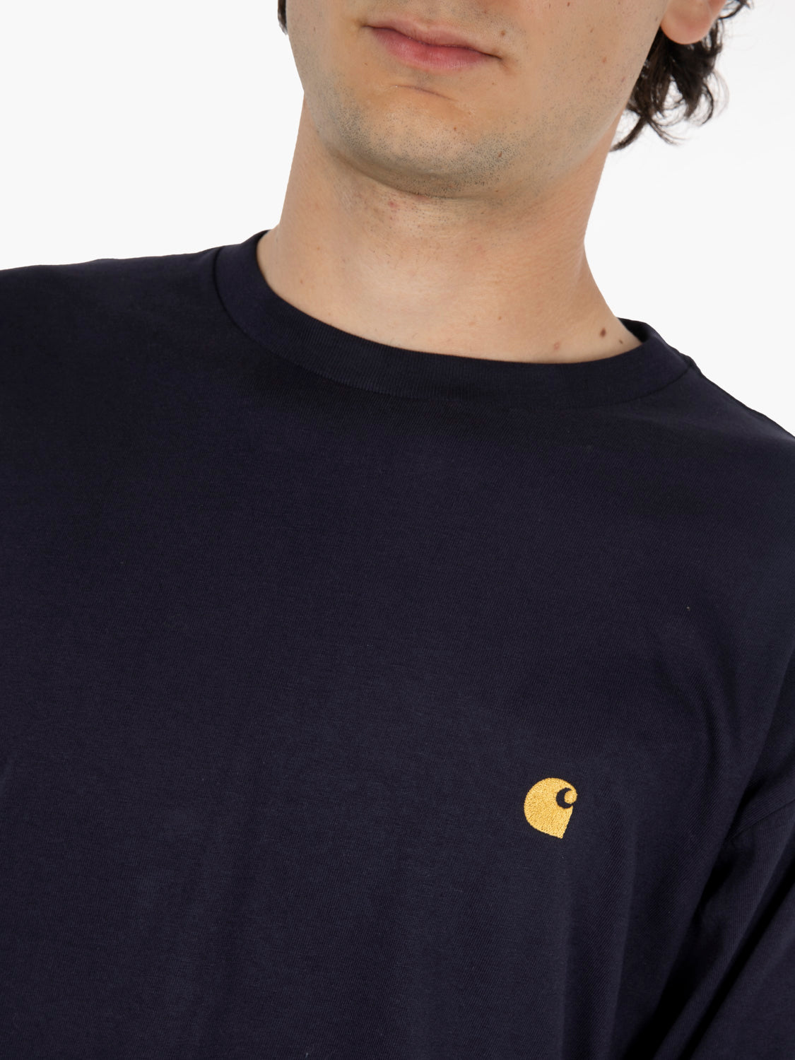 L/S Chase t-shirt dark navy / gold
