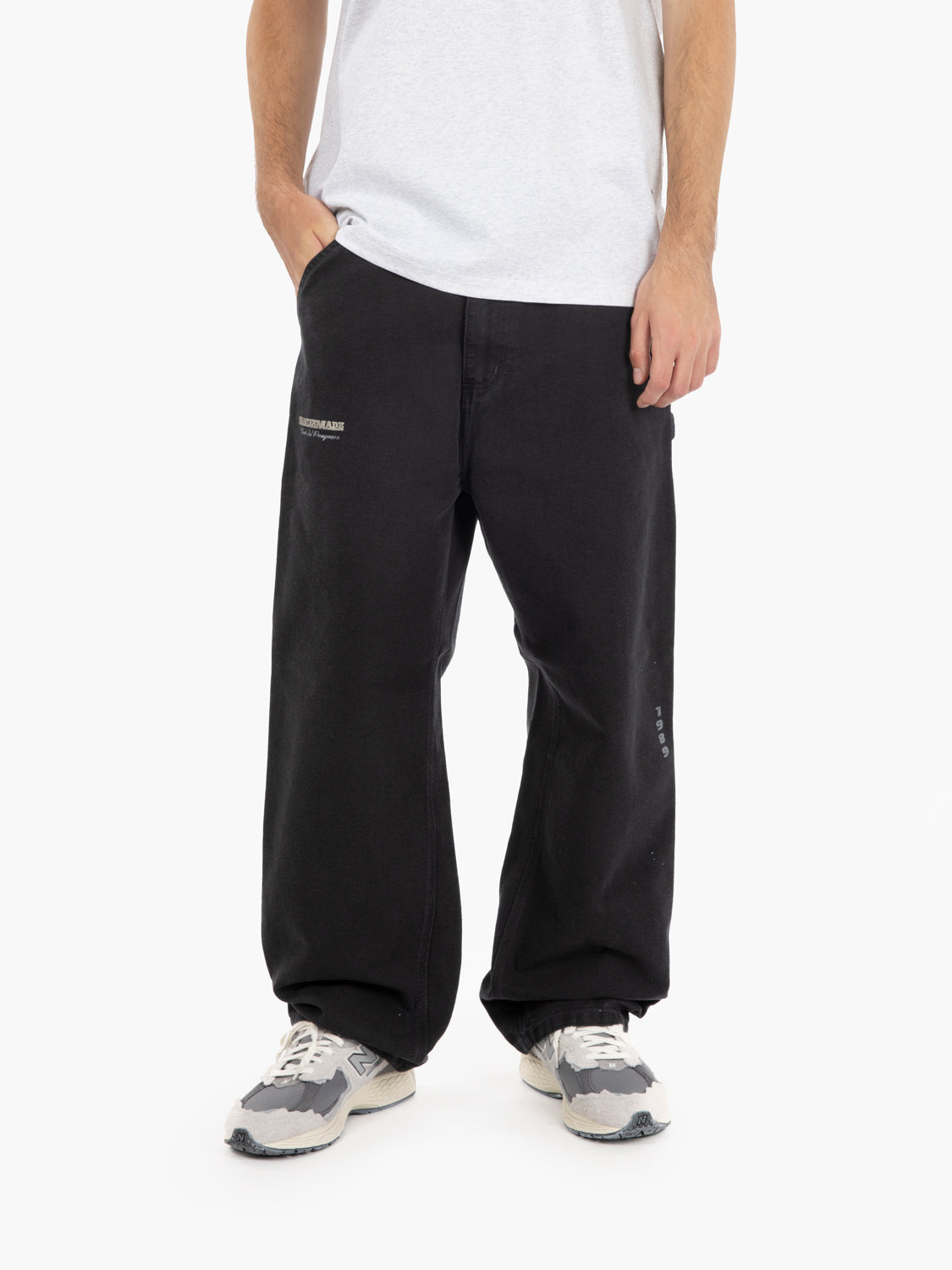 OG Single Knee graphic pant black