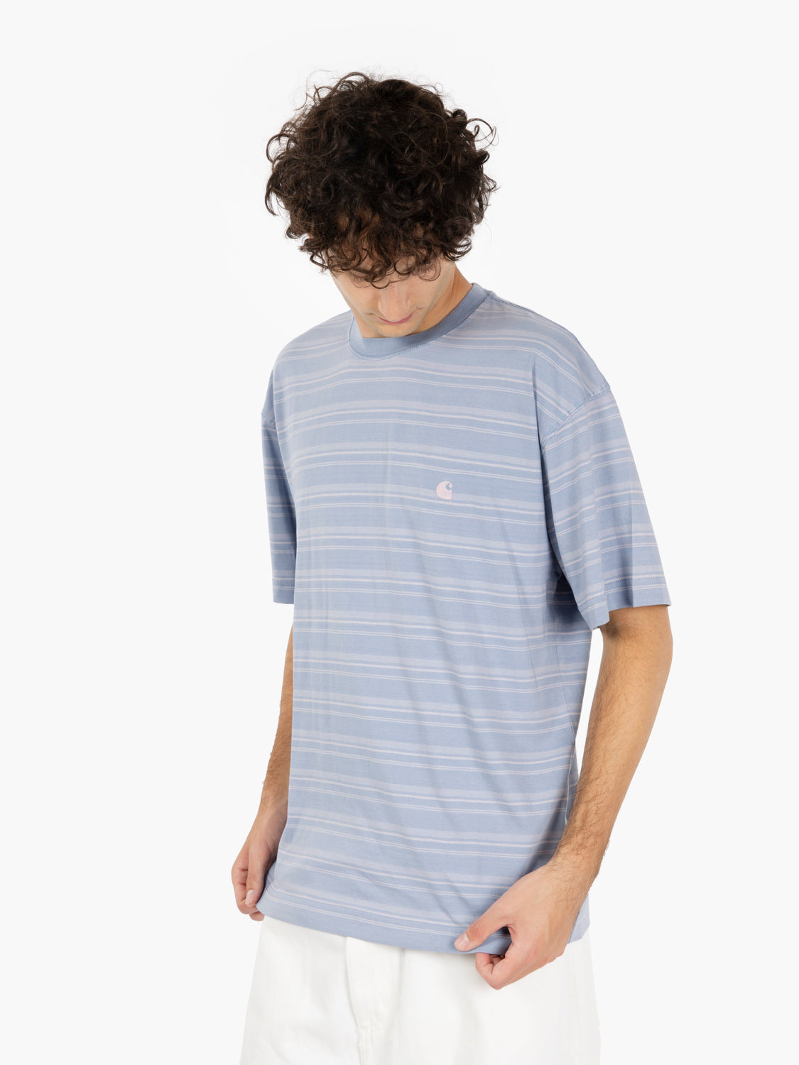 S/S Brodine t-shirt stripe sorrent indigo