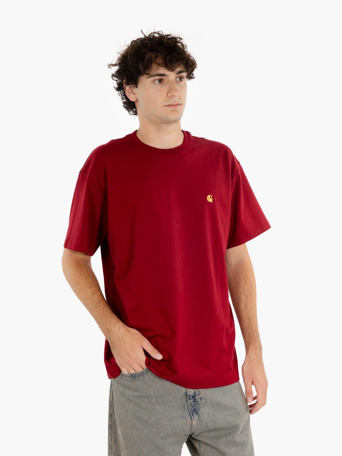 S/S Chase t-shirt scarlet / gold