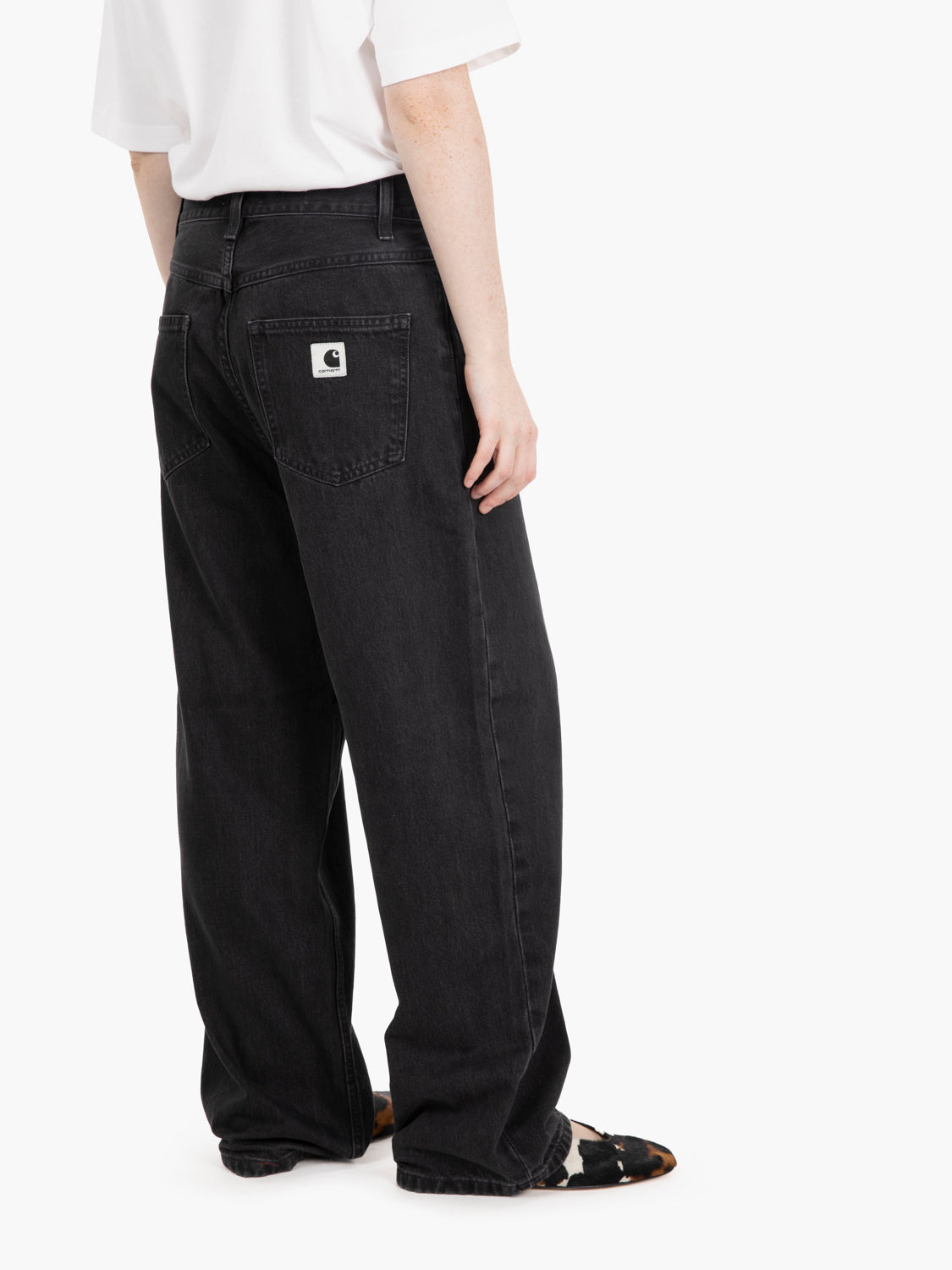 W' Brandon Pant black stone washed