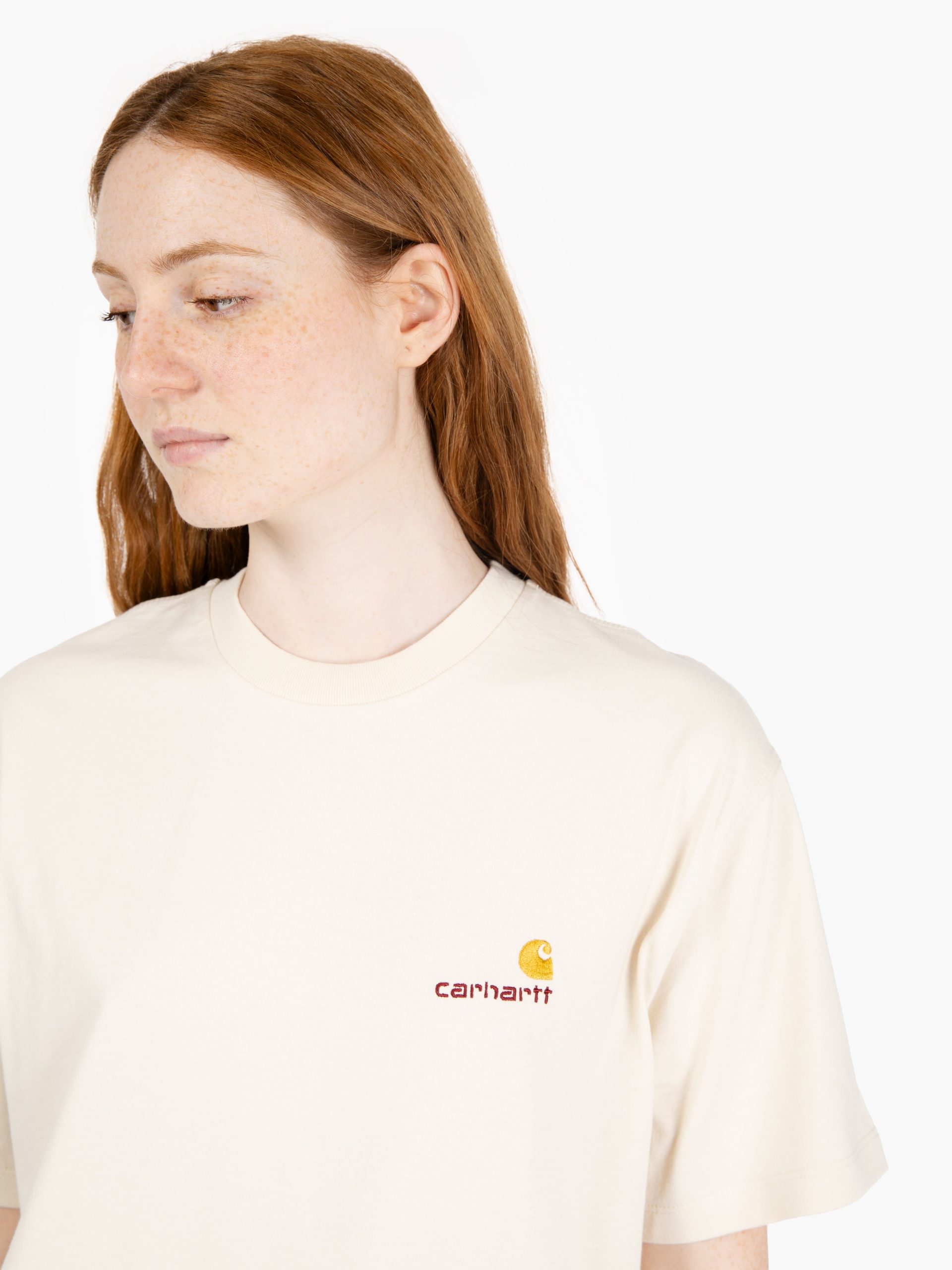 W' S/S American Script T-Shirt natural