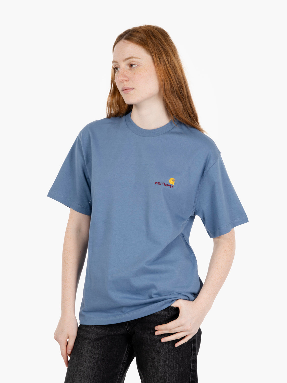 W' S/S American script t-shirt sorrent