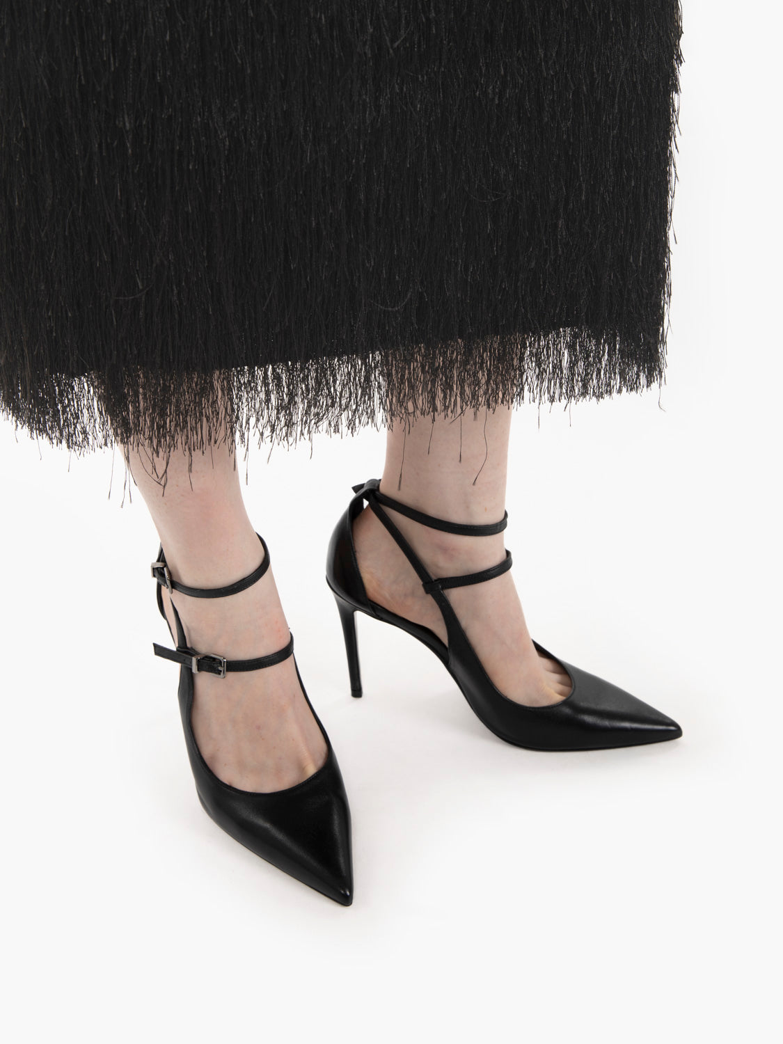 Décolleté in nappa nere