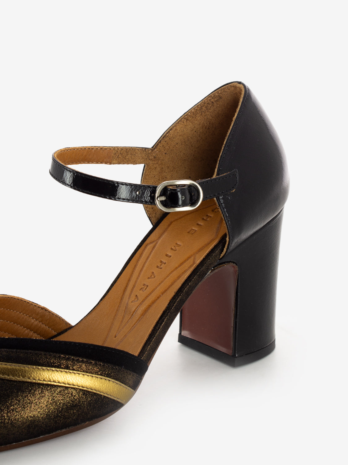 Decollete tango Merman nero / oro