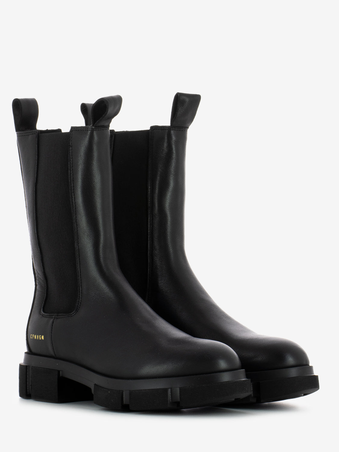 Tronchetti alti chelsea in pelle black