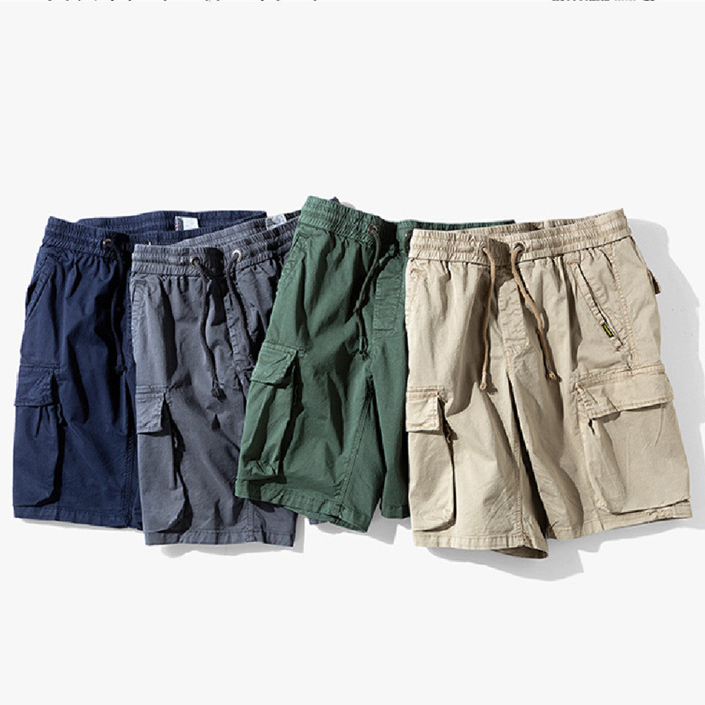 Pantalone corto bermuda cropped cargo largo da uomo