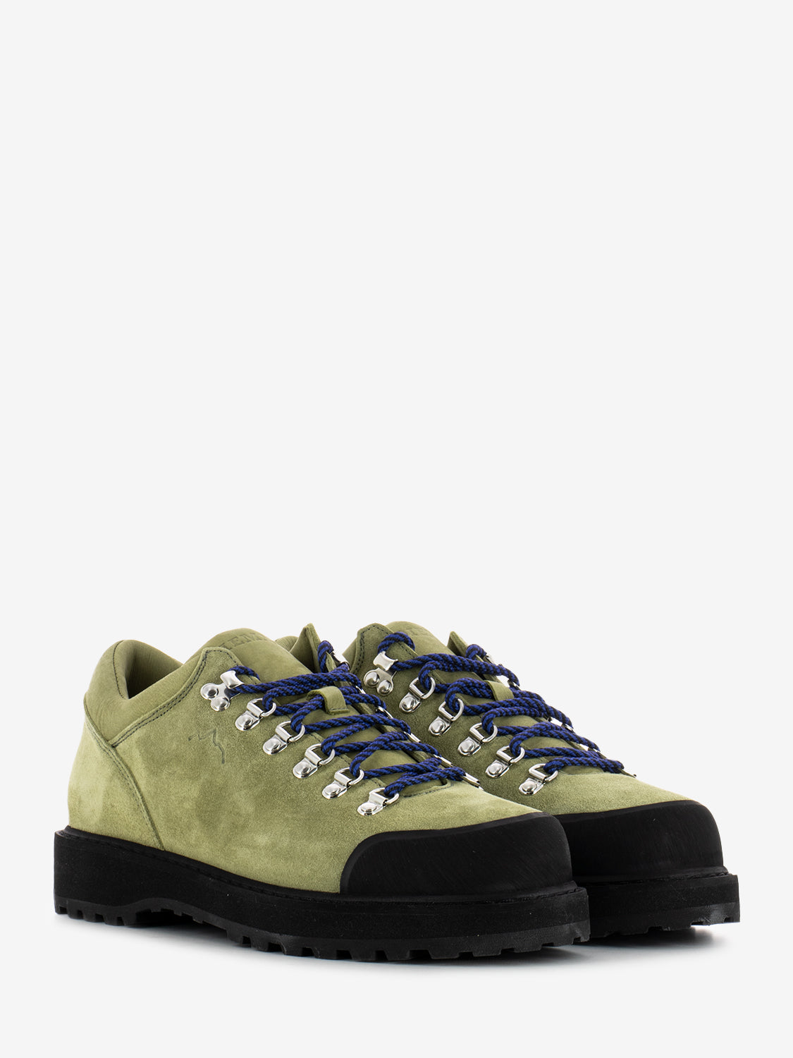 Cornaro green moss suede