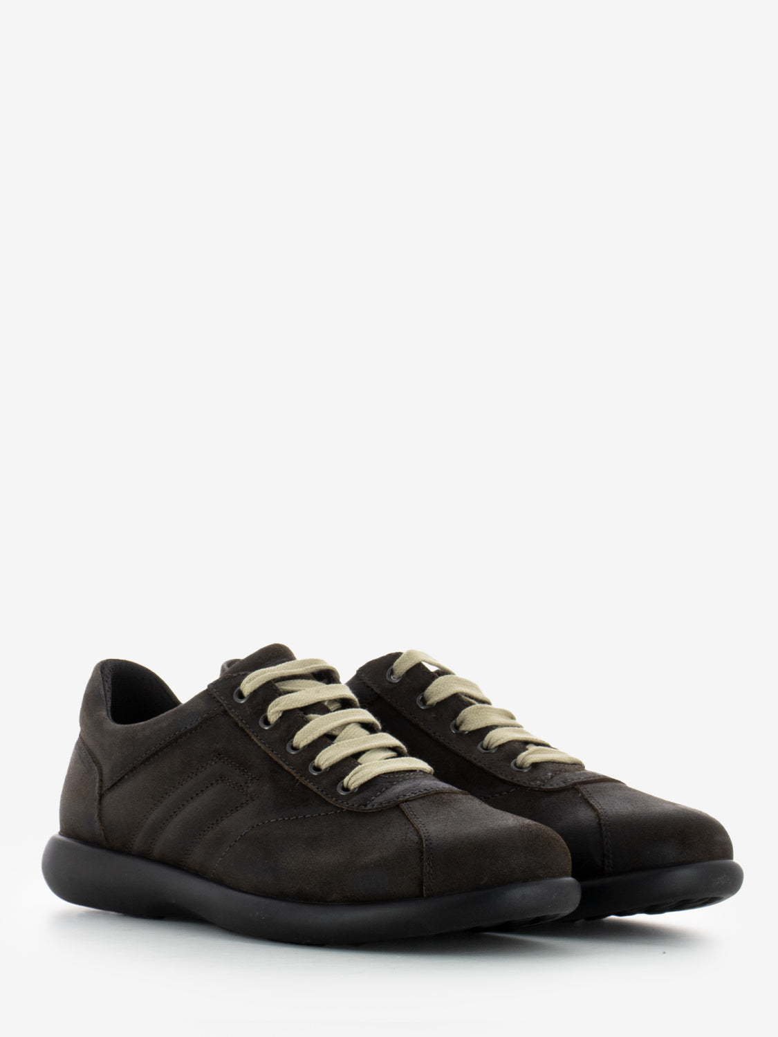 Sneakers in pelle marrone