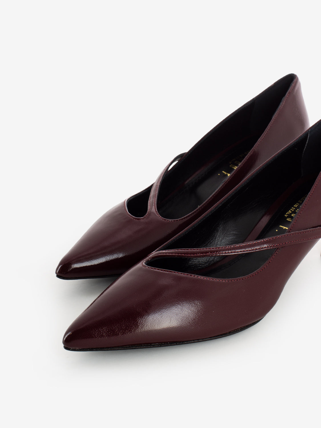 Décolleté cut-out verlux bordeaux