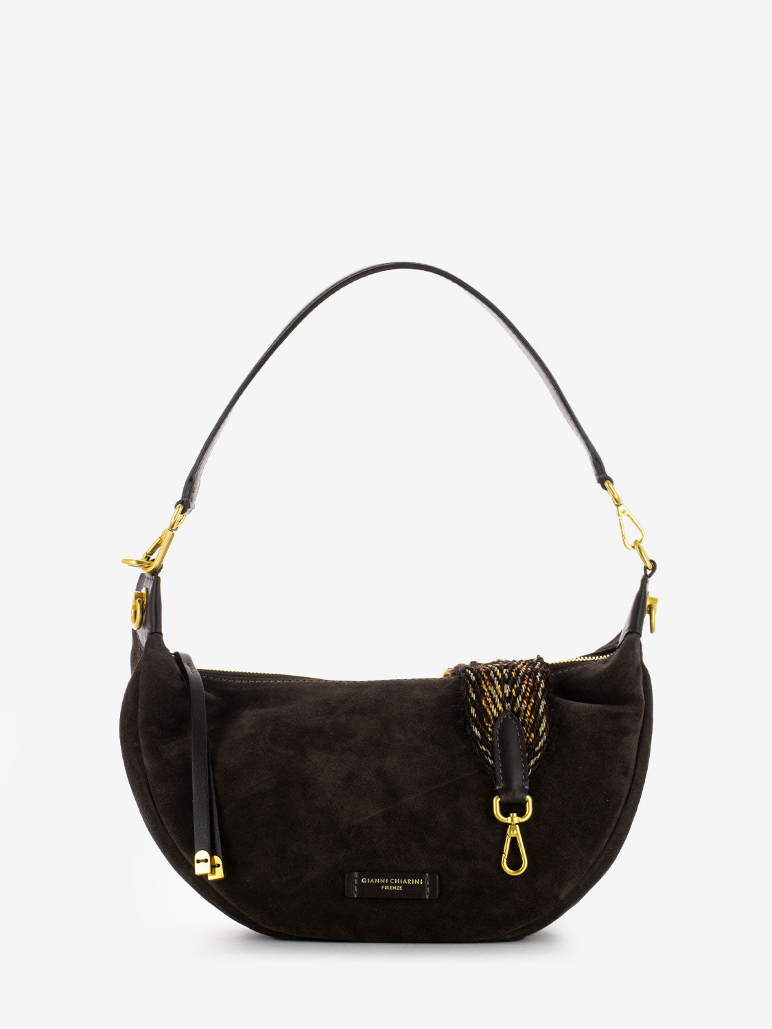 Borsa Aisha in suede moka