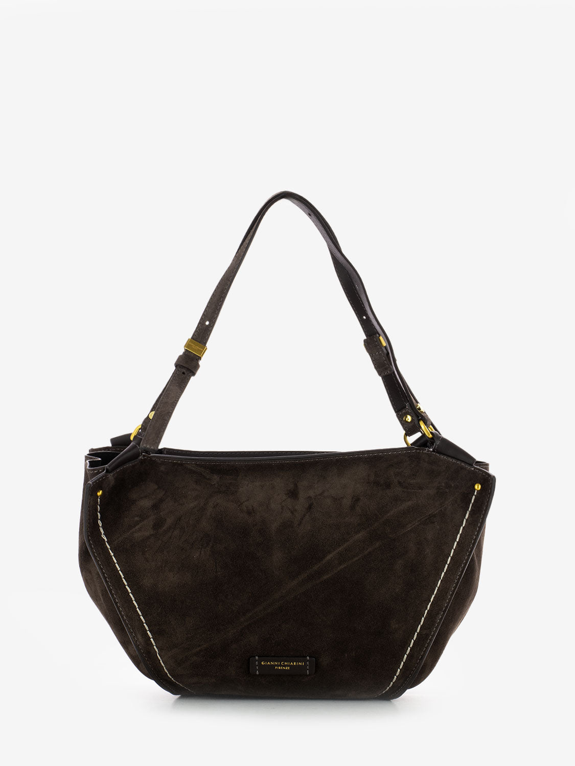 Borsa Bloom in pelle moka