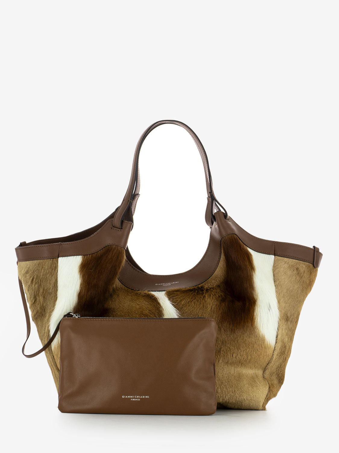 Borsa Dua in pelle naturale