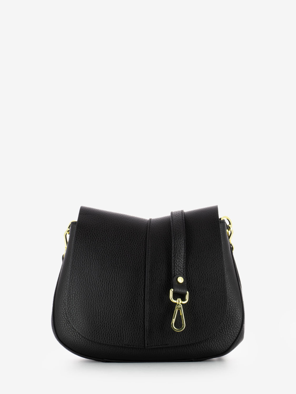 Borsa in pelle Helena round nero
