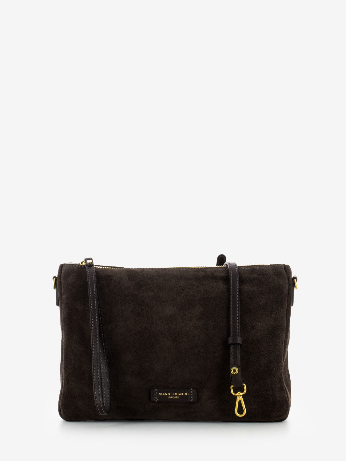 Borsa Nora Pouch in suede moka