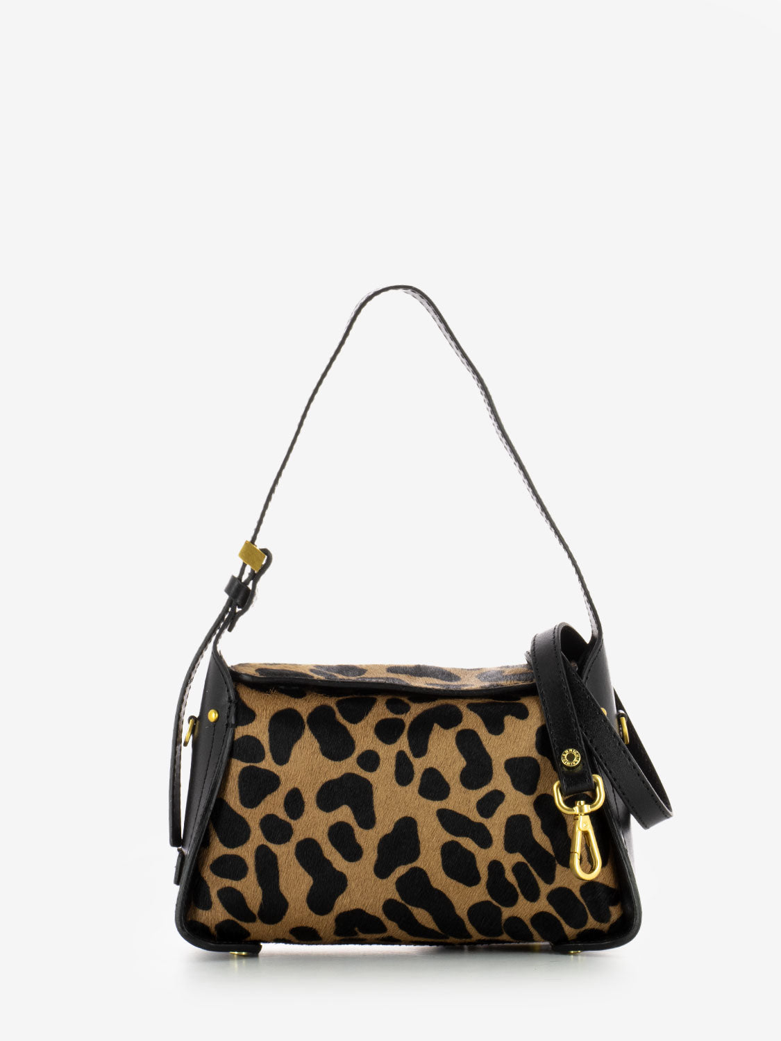Borsa Penelope in pelle leo / nero