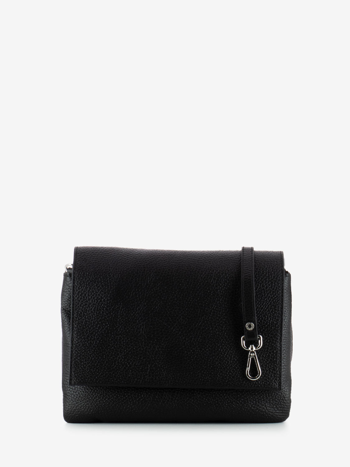 Borsa Three in pelle nero