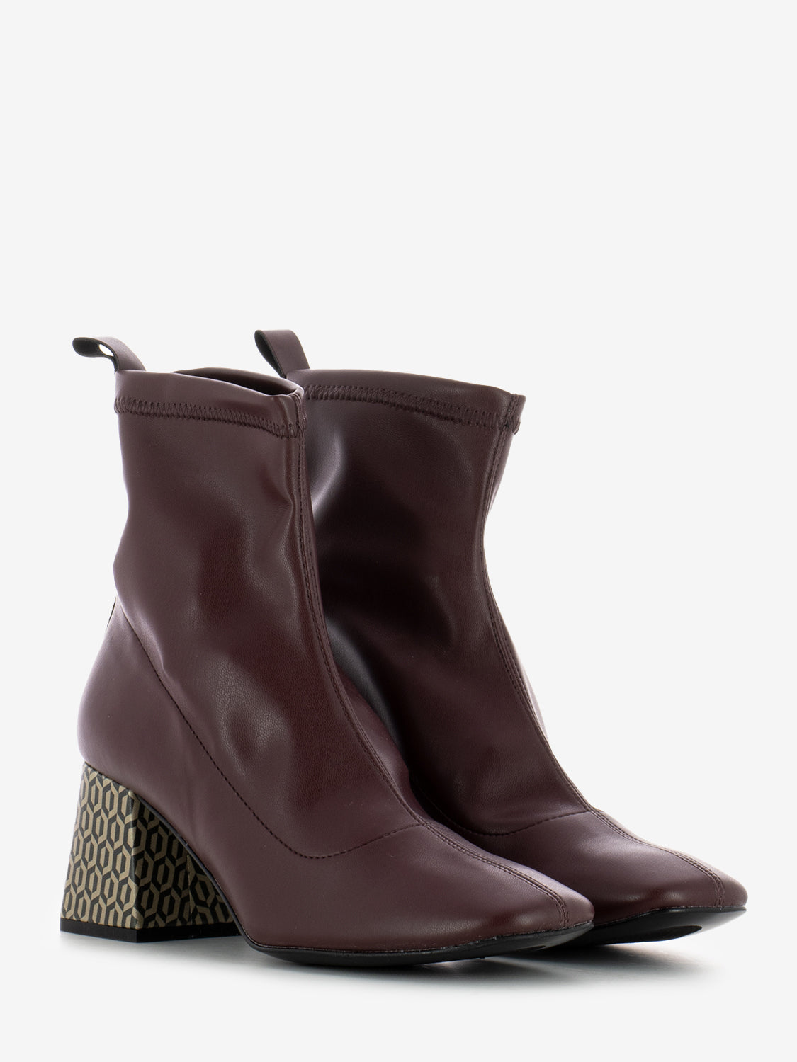 Tronchetto in nappa bordeaux