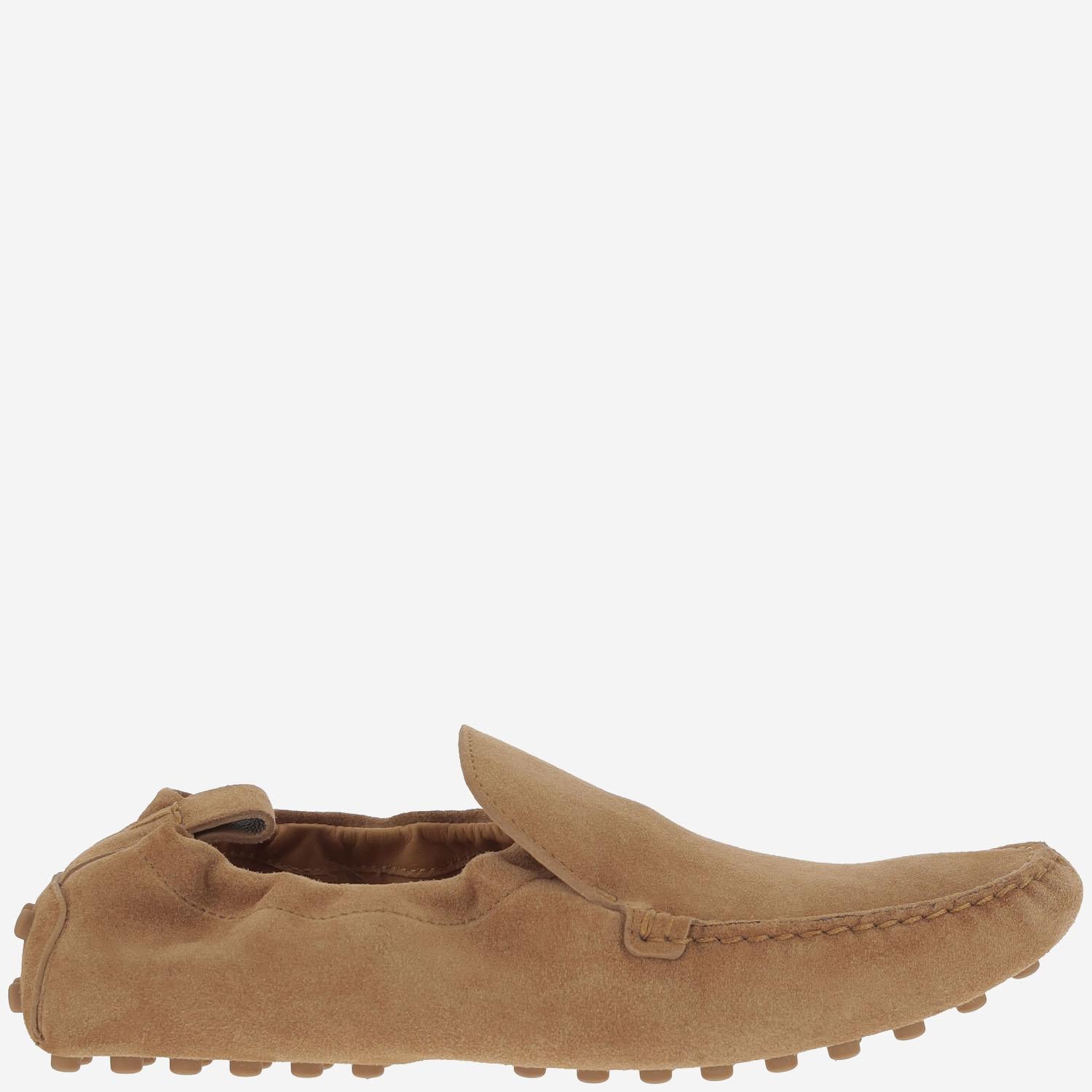 MOCASSINI GOMMINO IN PELLE SCAMOSCIATA