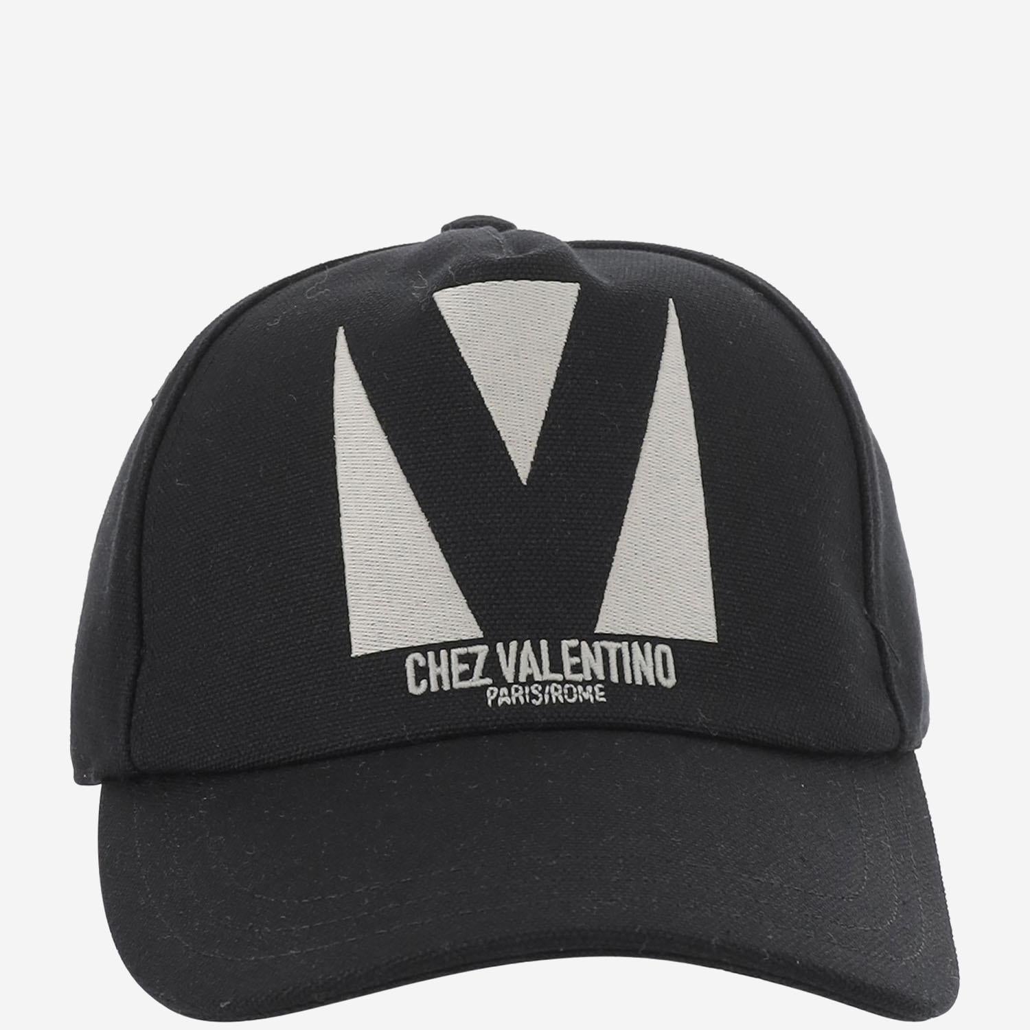 CAPPELLO DA BASEBALL CHEZ VALENTINO IN COTONE CON RICAMO