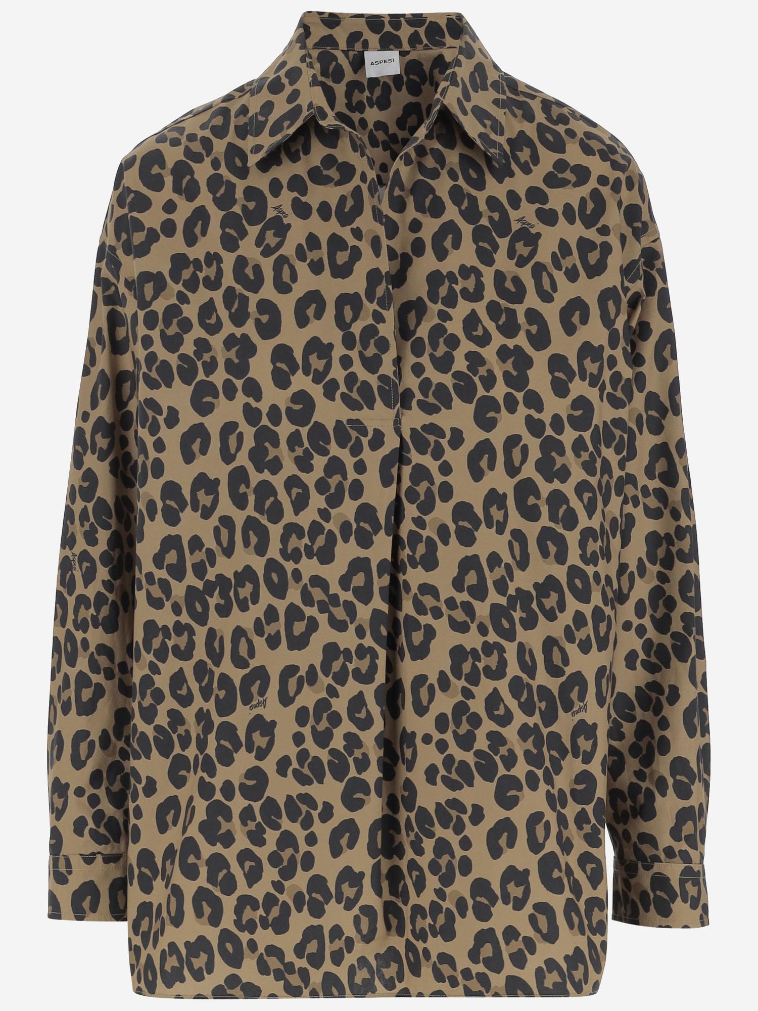 CAMICIA IN COTONE CON MOTIVO ANIMALIER