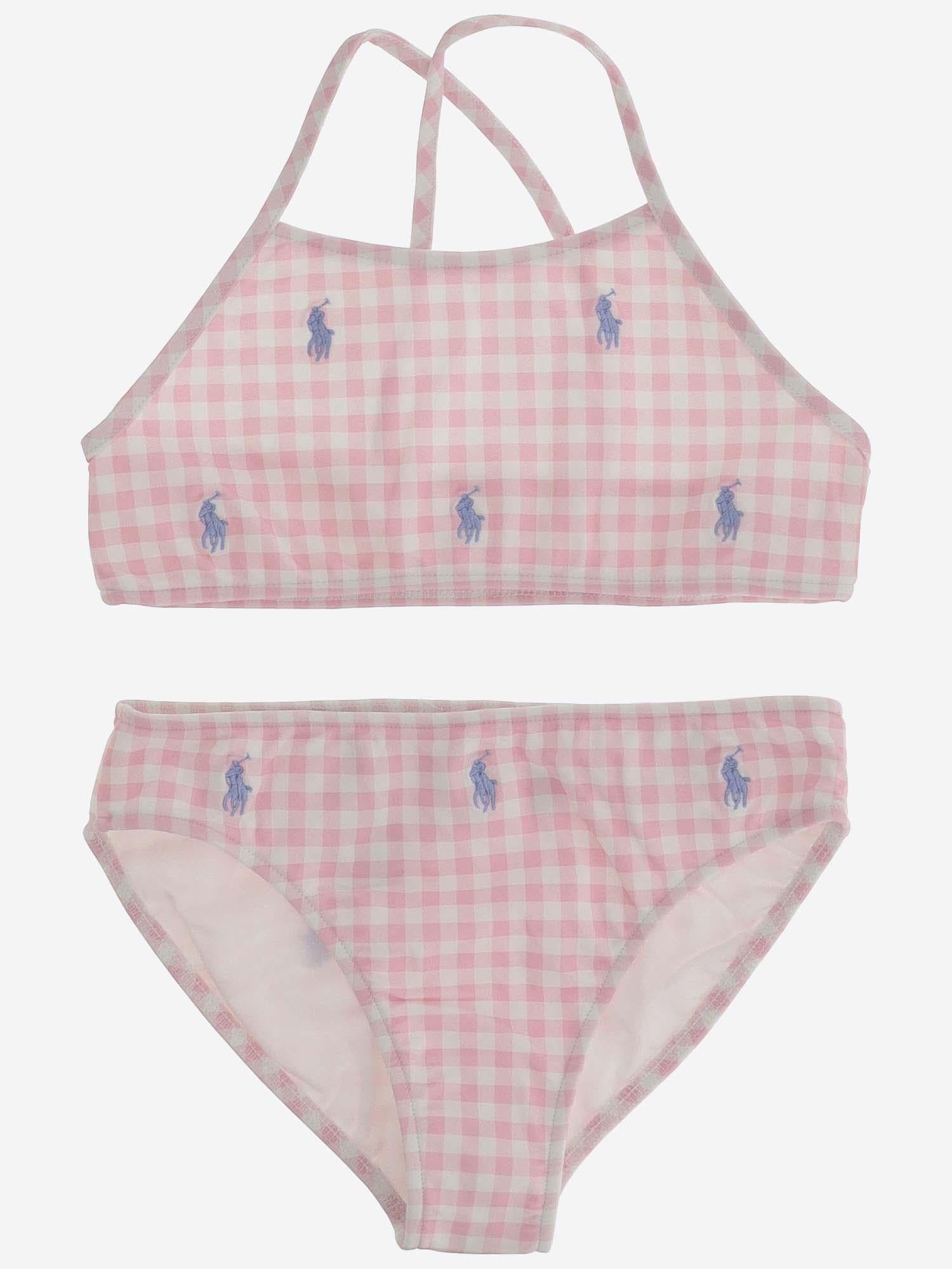 BIKINI IN NYLON STRETCH CON LOGO