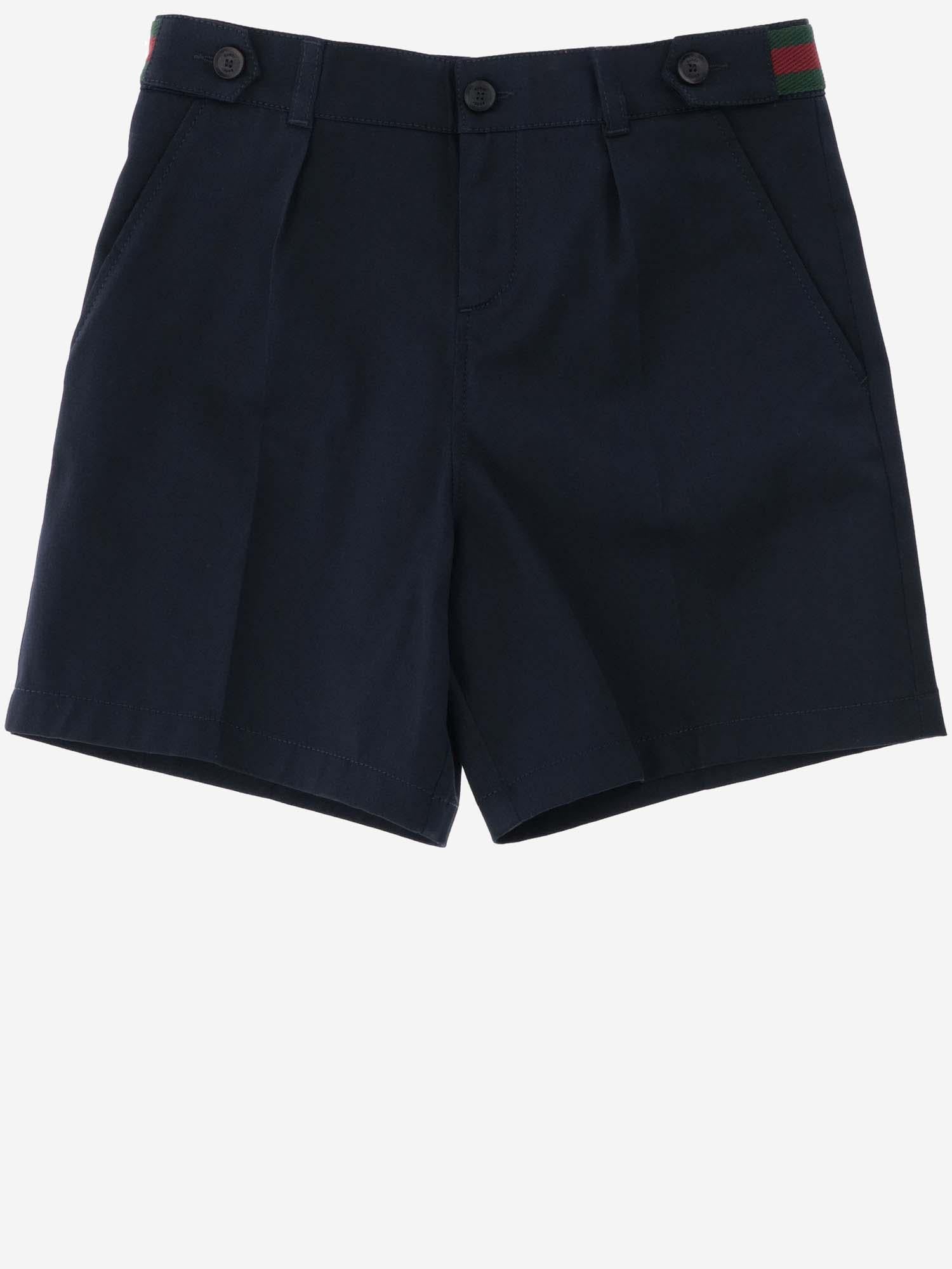 PANTALONI CORTI IN COTONE STRETCH