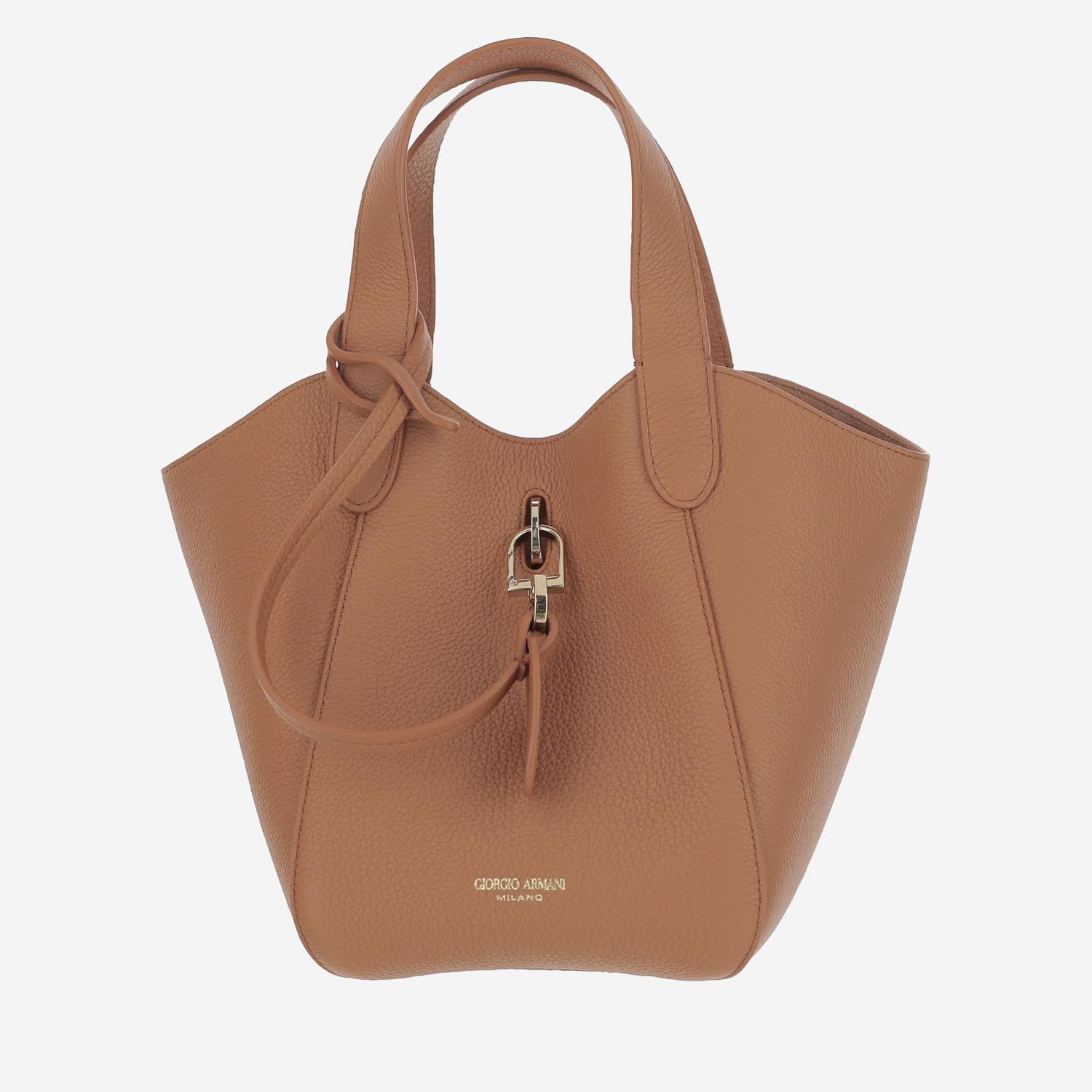 BORSA TOTE IN PELLE CON LOGO