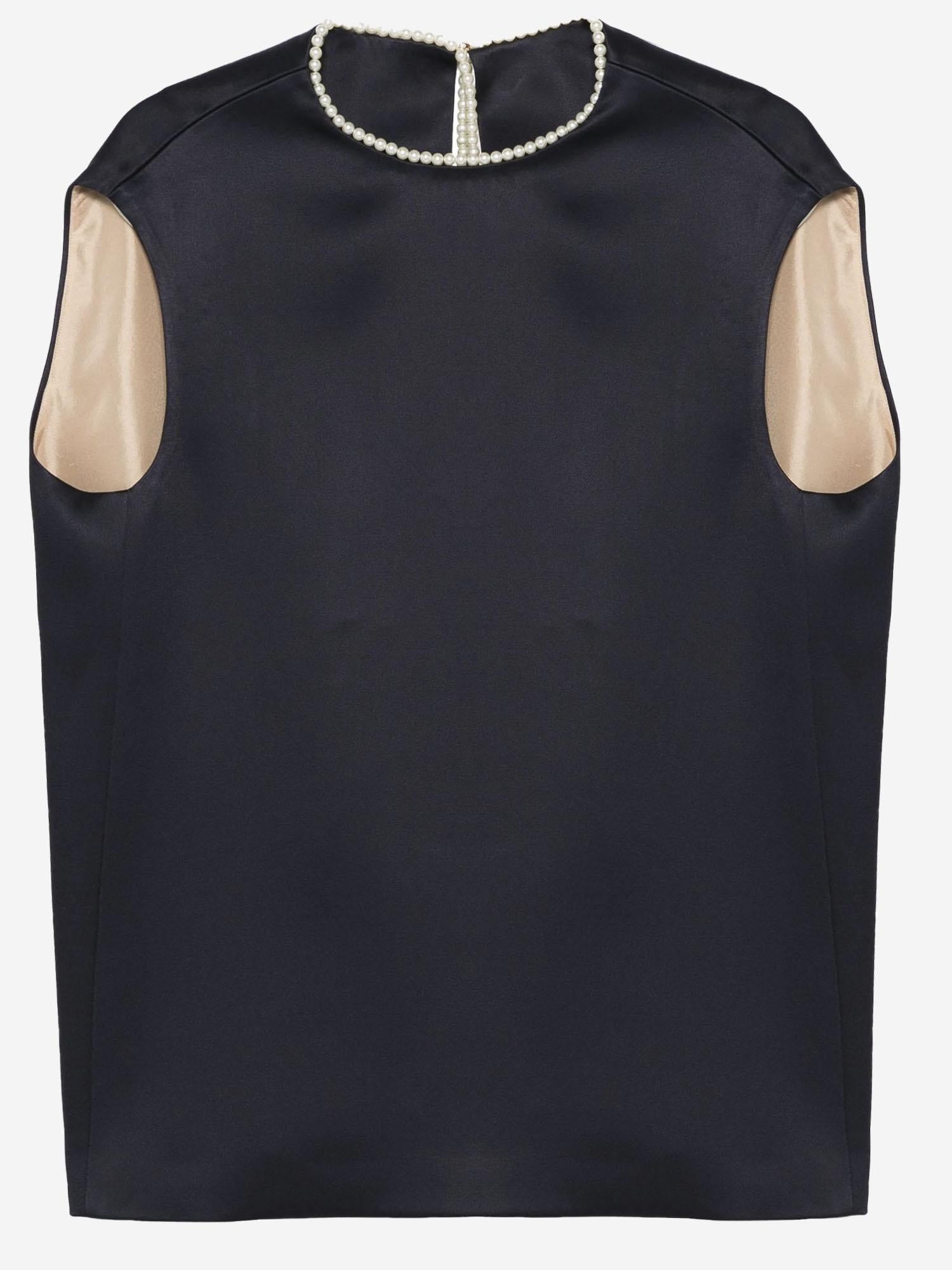 Top Cocoon in raso doppio