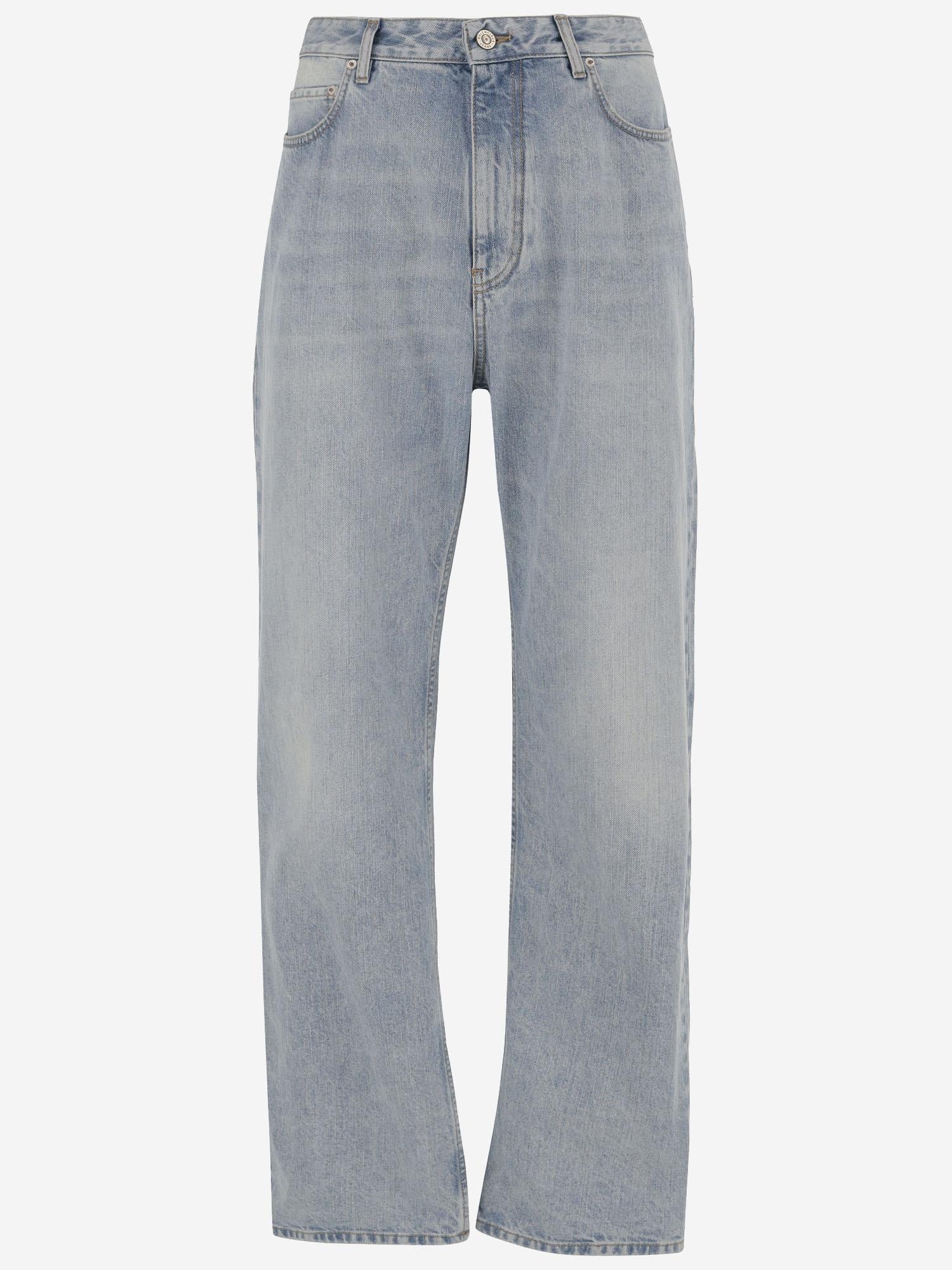 JEANS BAGGY IN DENIM DI COTONE