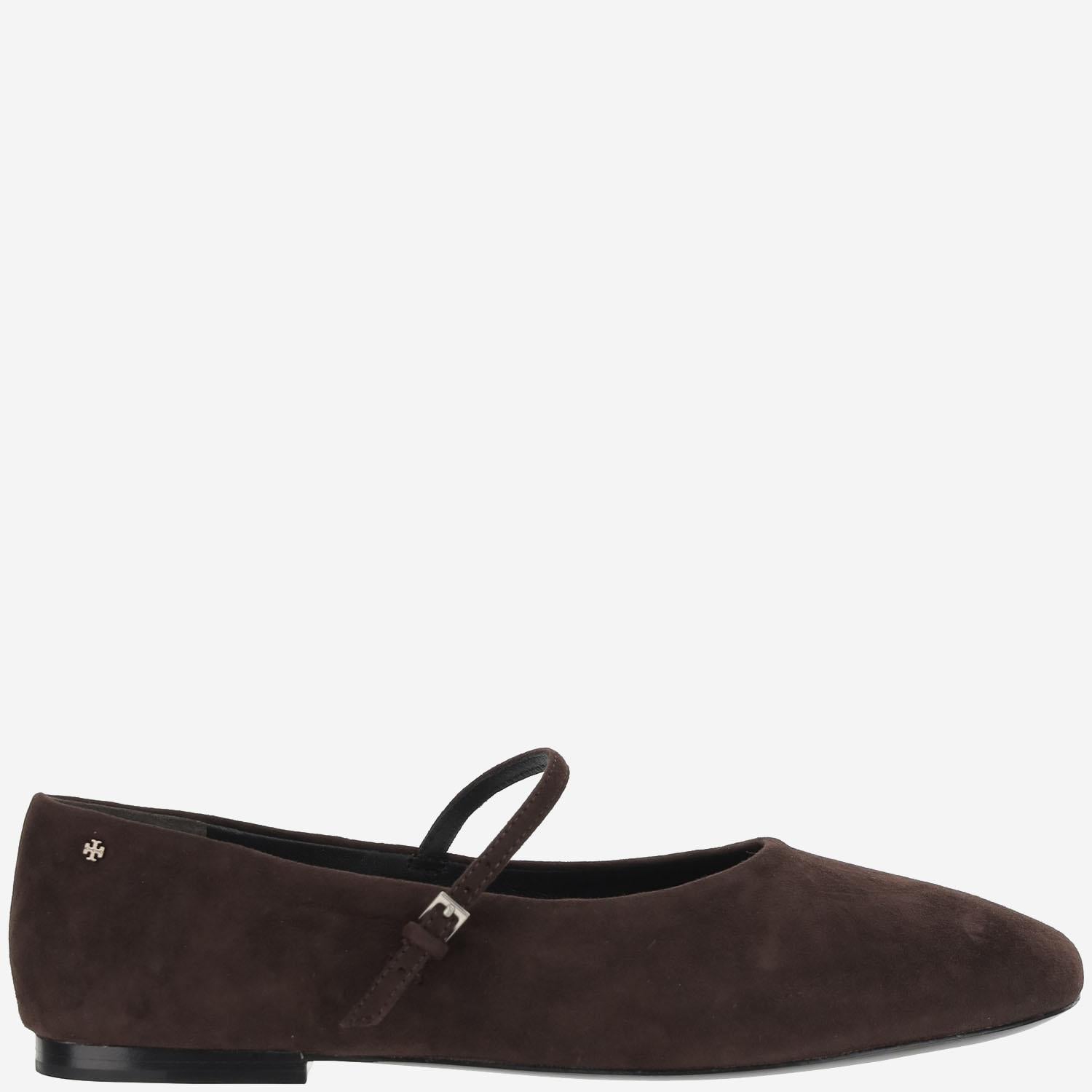 BALLERINE MARY JANE IN PELLE SCAMOSCIATA