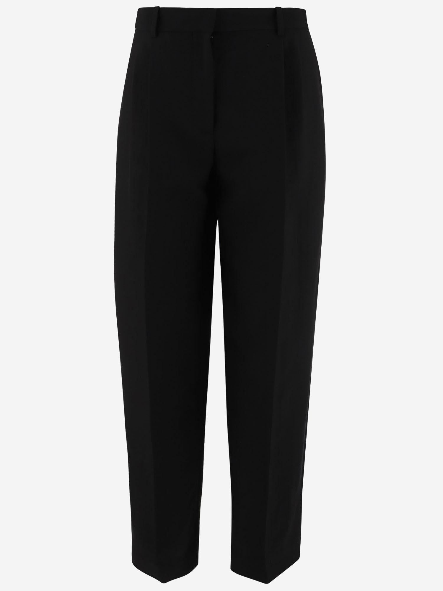 PANTALONI LILAS IN MISTO LANA E LINO