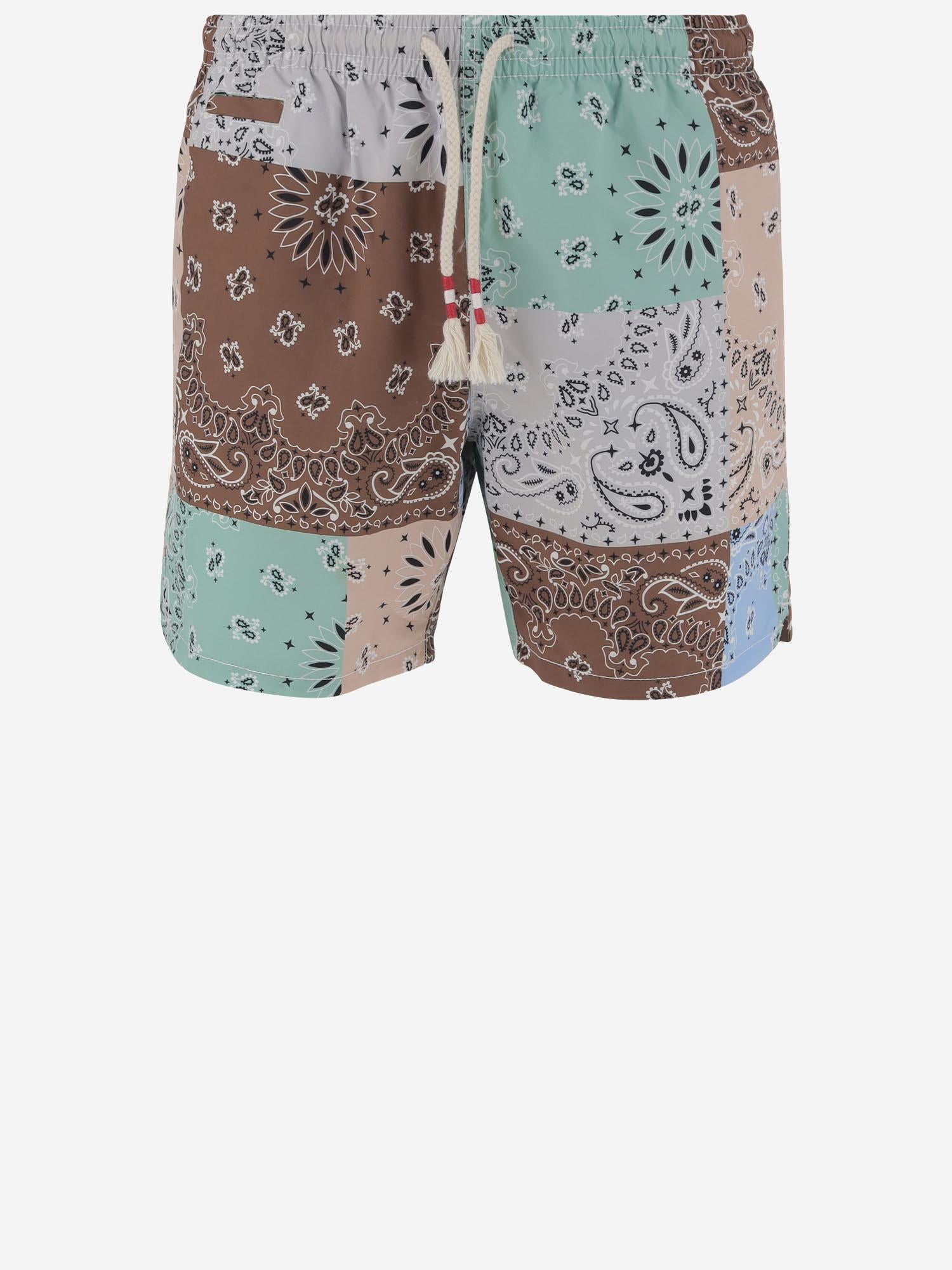 COSTUME DA BAGNO CON STAMPA BANDANA MULTICOLORE