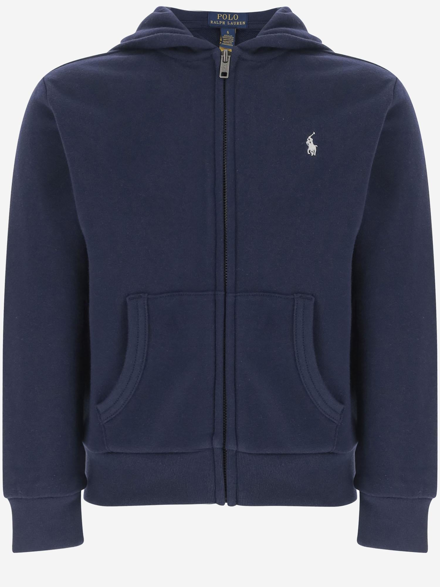 FELPA IN MISTO COTONE CON LOGO