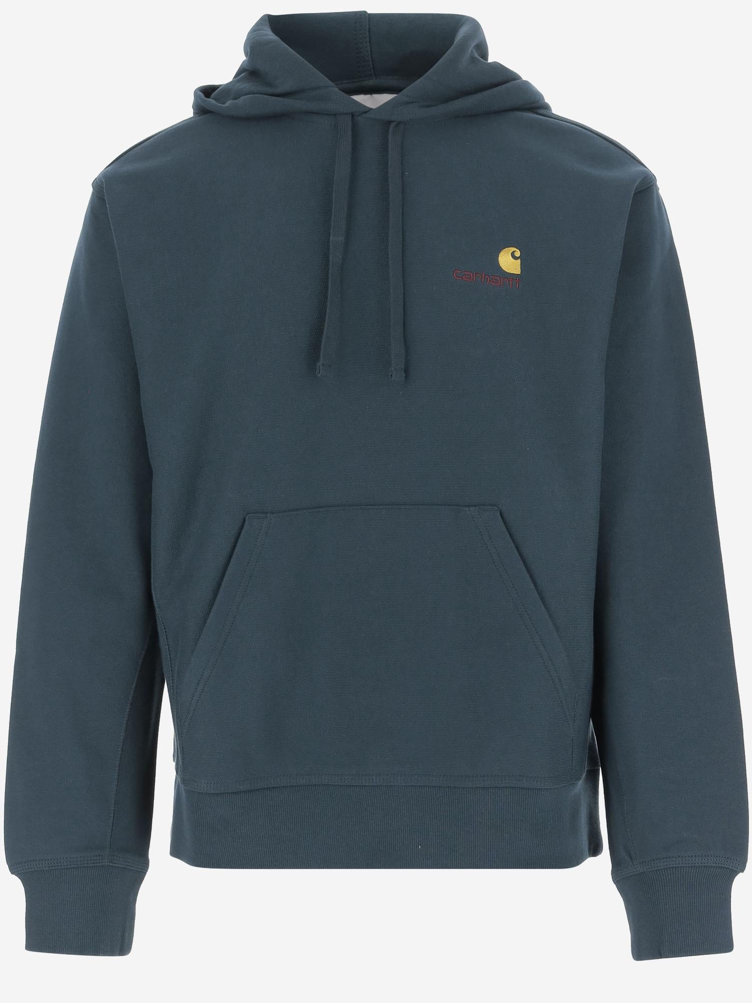 FELPA AMERICAN SCRIPT IN COTONE CON LOGO