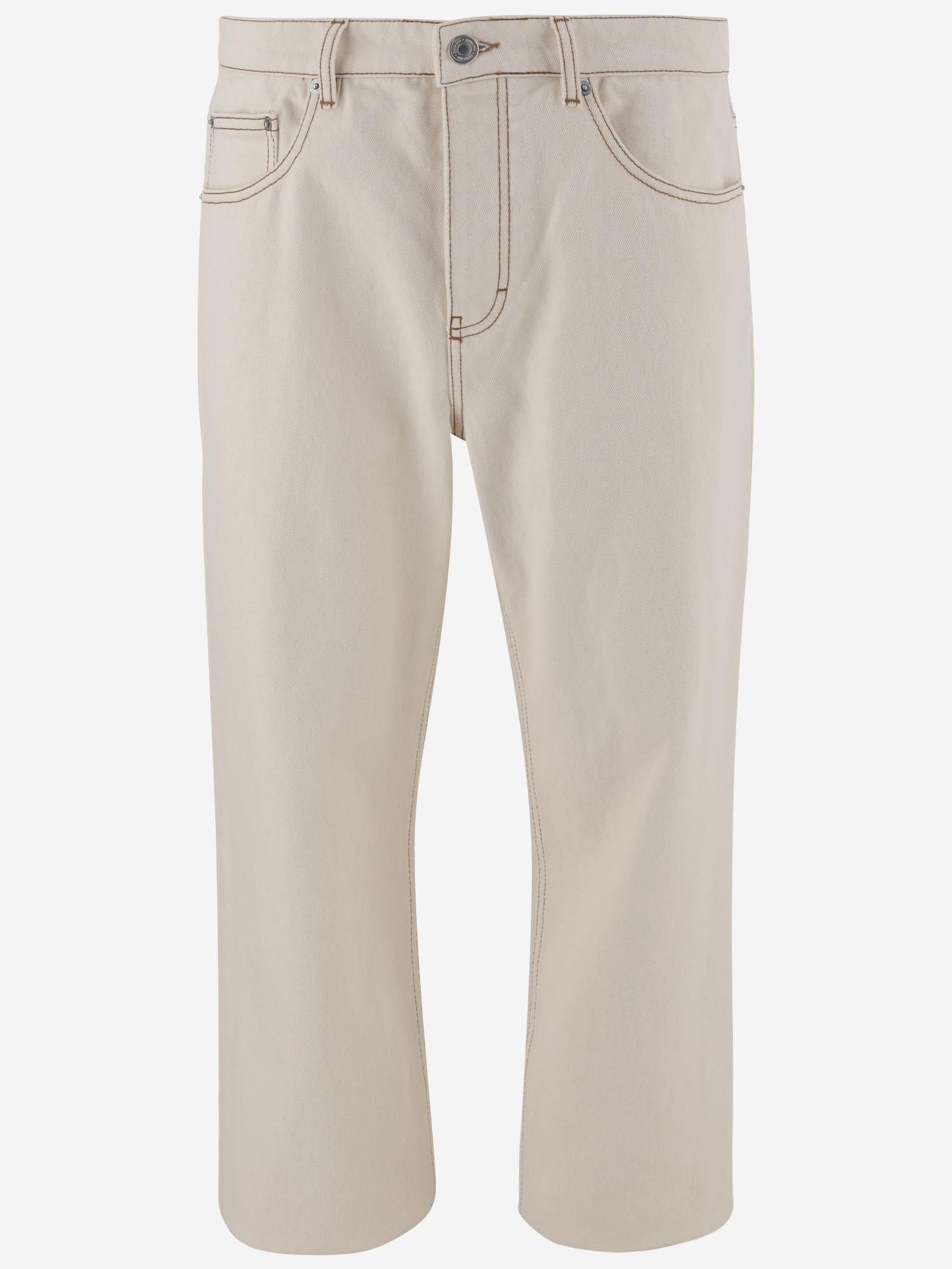 JEANS IN COTONE CON LOGO