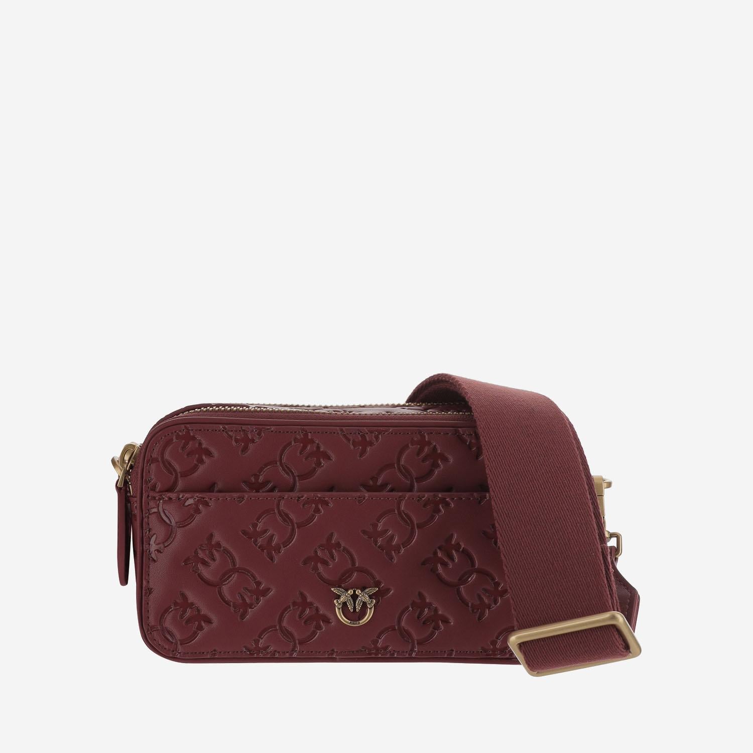 BORSA A TRACOLLA IN PELLE MONOGRAM