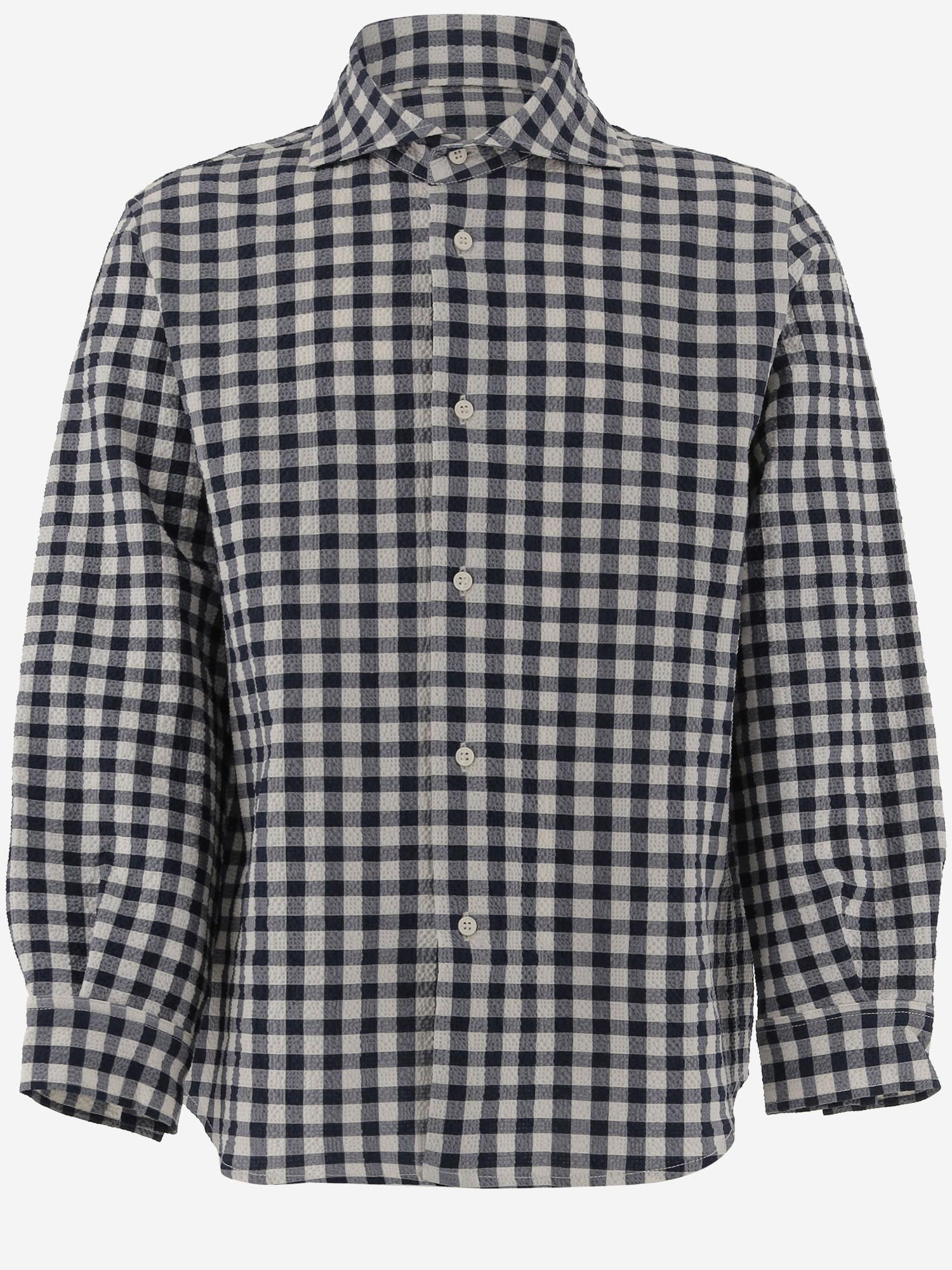 Camicia con motivo a quadri