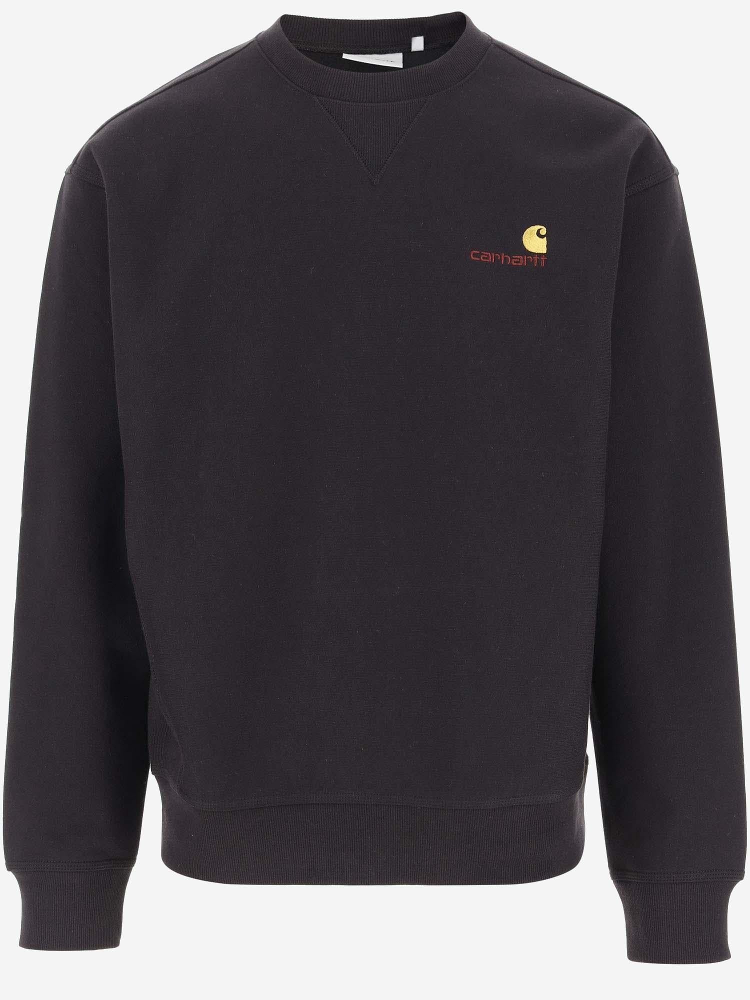 FELPA AMERICAN SCRIPT IN MISTO COTONE CON LOGO