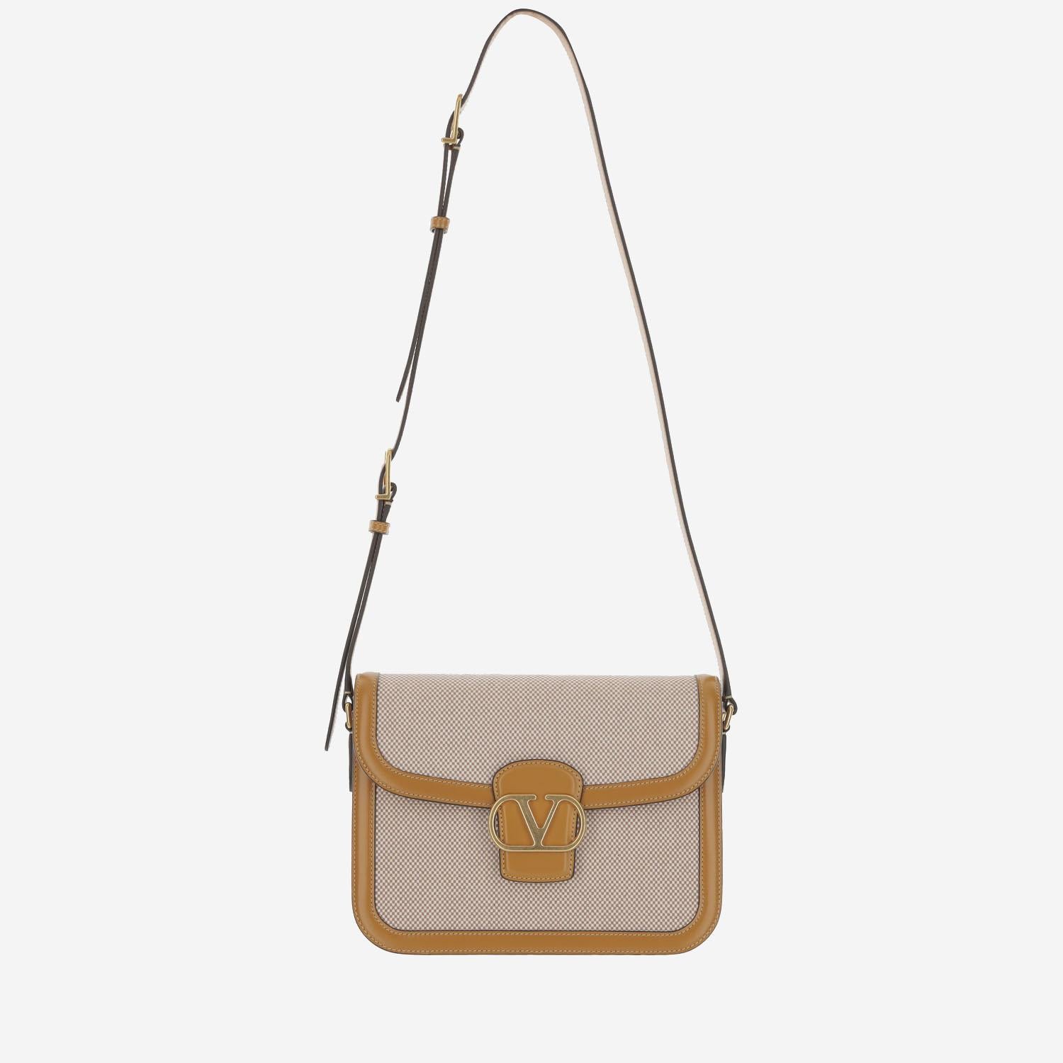 BORSA A SPALLA VALENTINO GARAVANI 9TO5 IN CANVAS